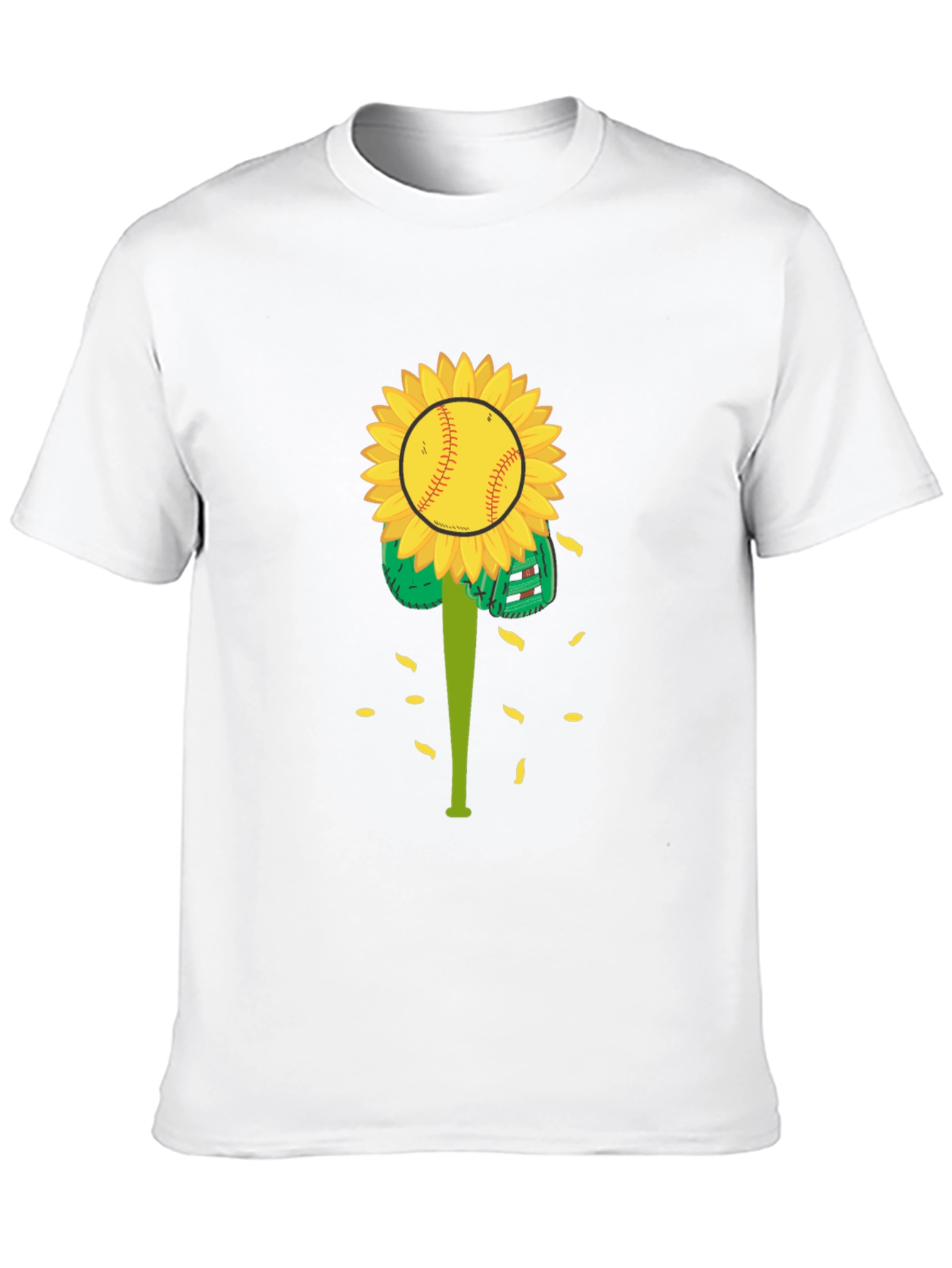 Black Sunflower Baseball Graphic Tee view 10