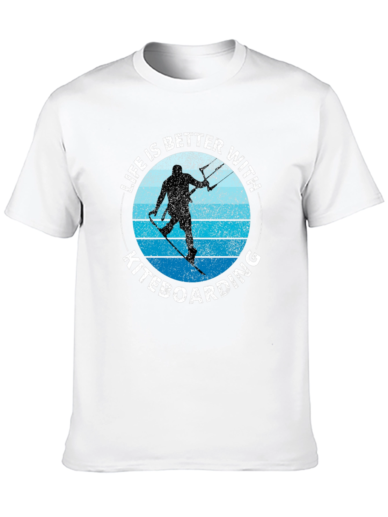 Black Kiteboarding Life T-Shirt - Watersport Apparel view 10