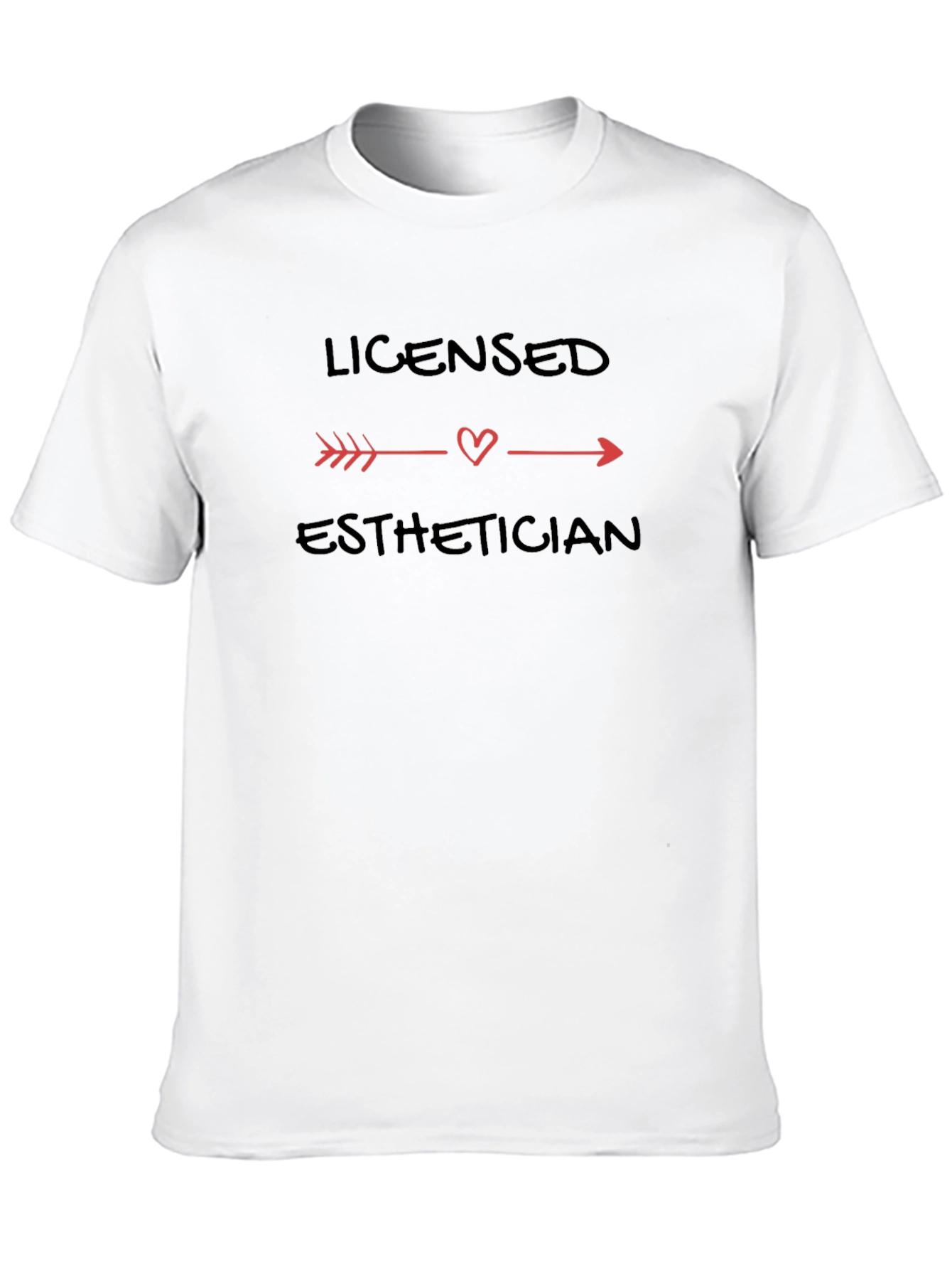 Black Licensed Esthetician Graphic T-Shirt view 10