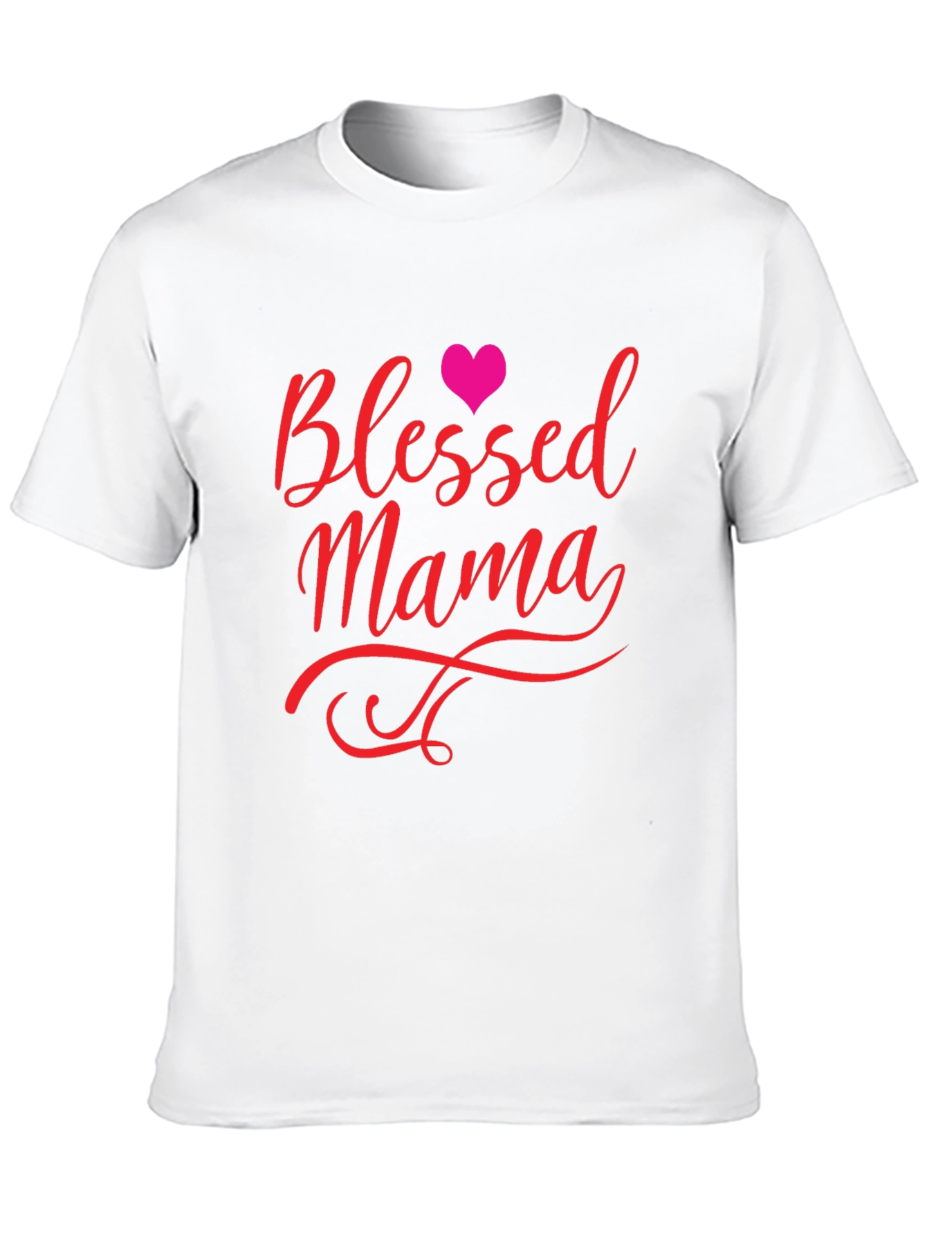 Black Blessed Mama Black T-Shirt view 10