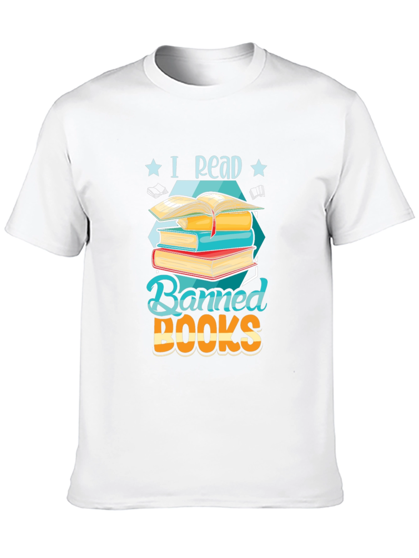 Black I Read Banned Books Graphic T-Shirt - Book Lover Tee view 10