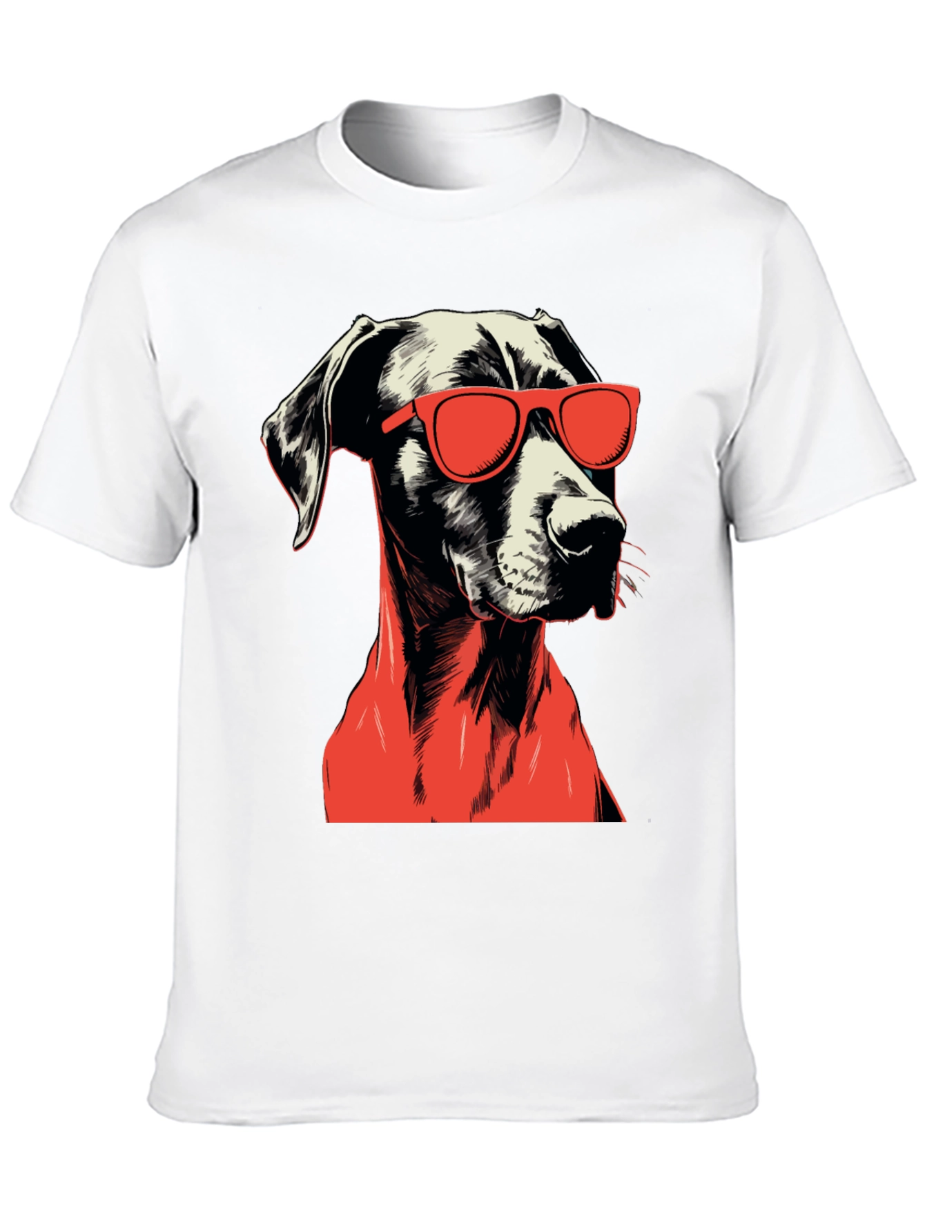 Black Cool Dog Graphic Tee - Black view 10
