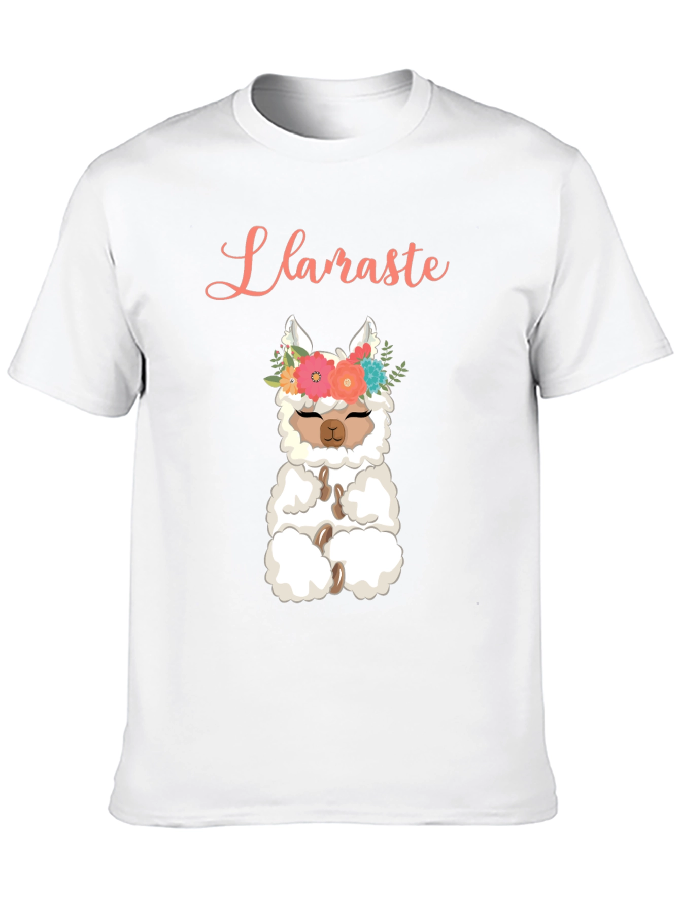 Black Llaraste Llama T-Shirt - Funny Cute Yoga Alpaca Tee view 10