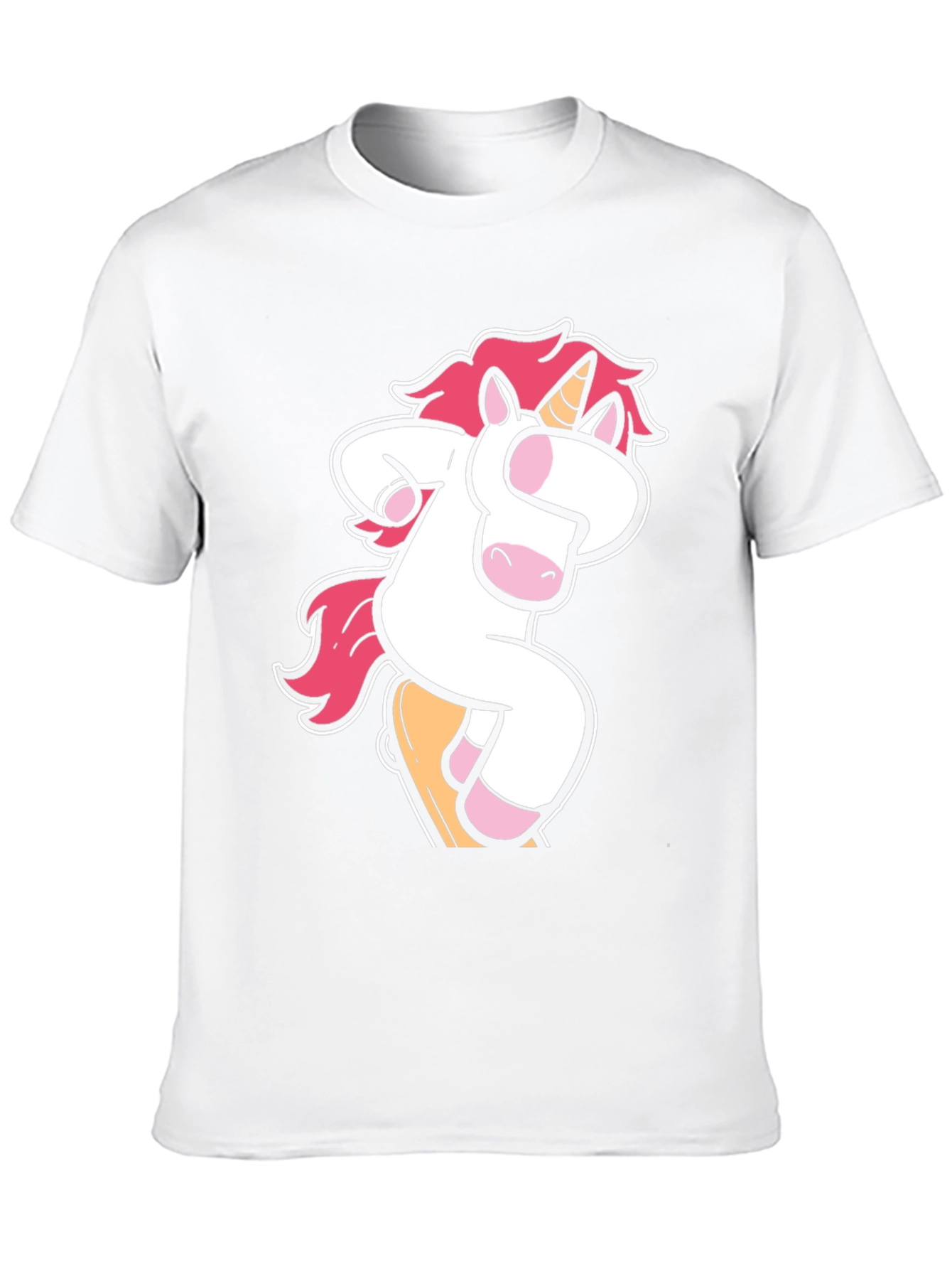 Black Unicorn Skateboarder Graphic T-Shirt view 10