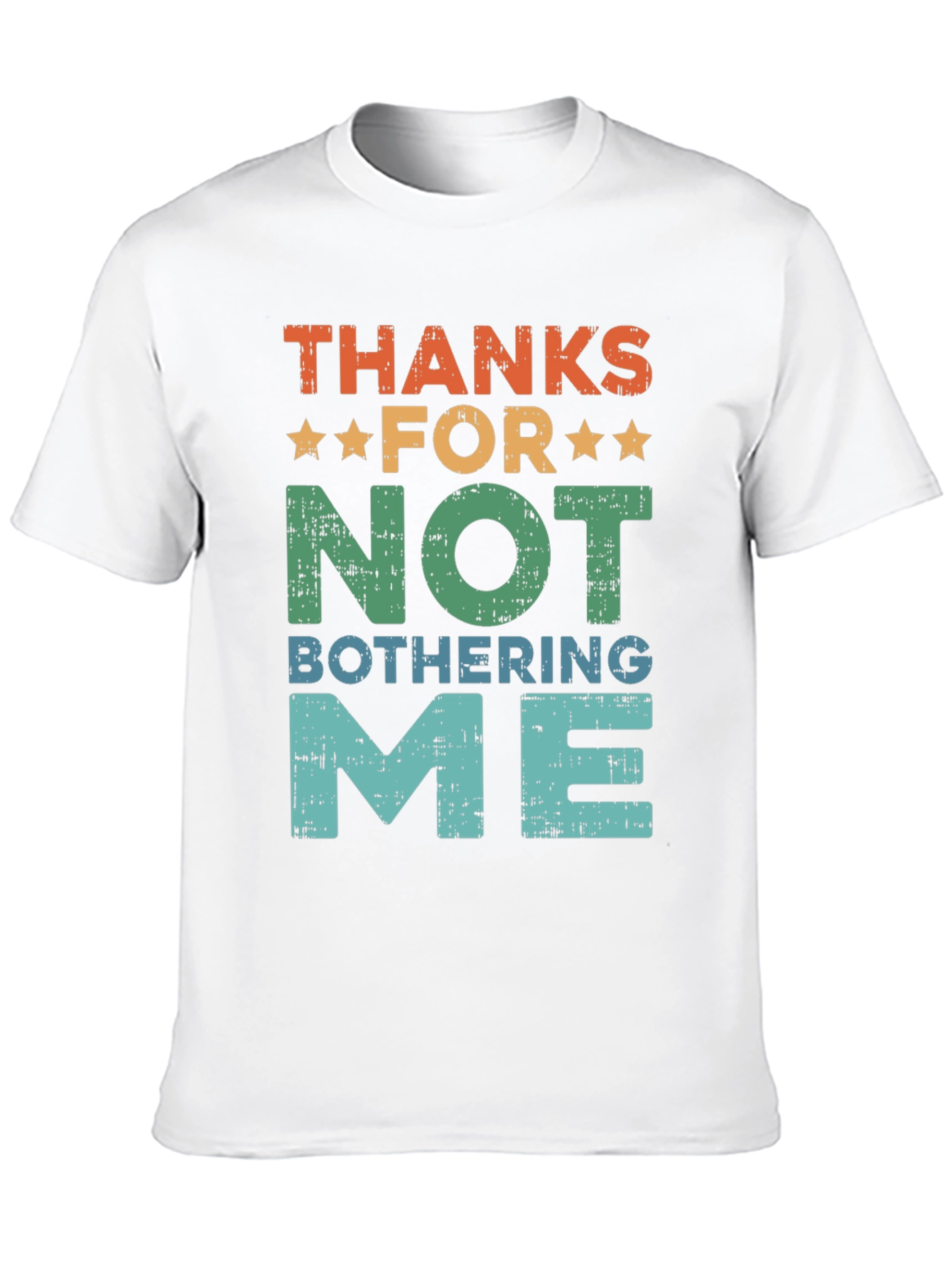 Black Funny Graphic T-Shirt - Thanks For Not Bothering Me view 10