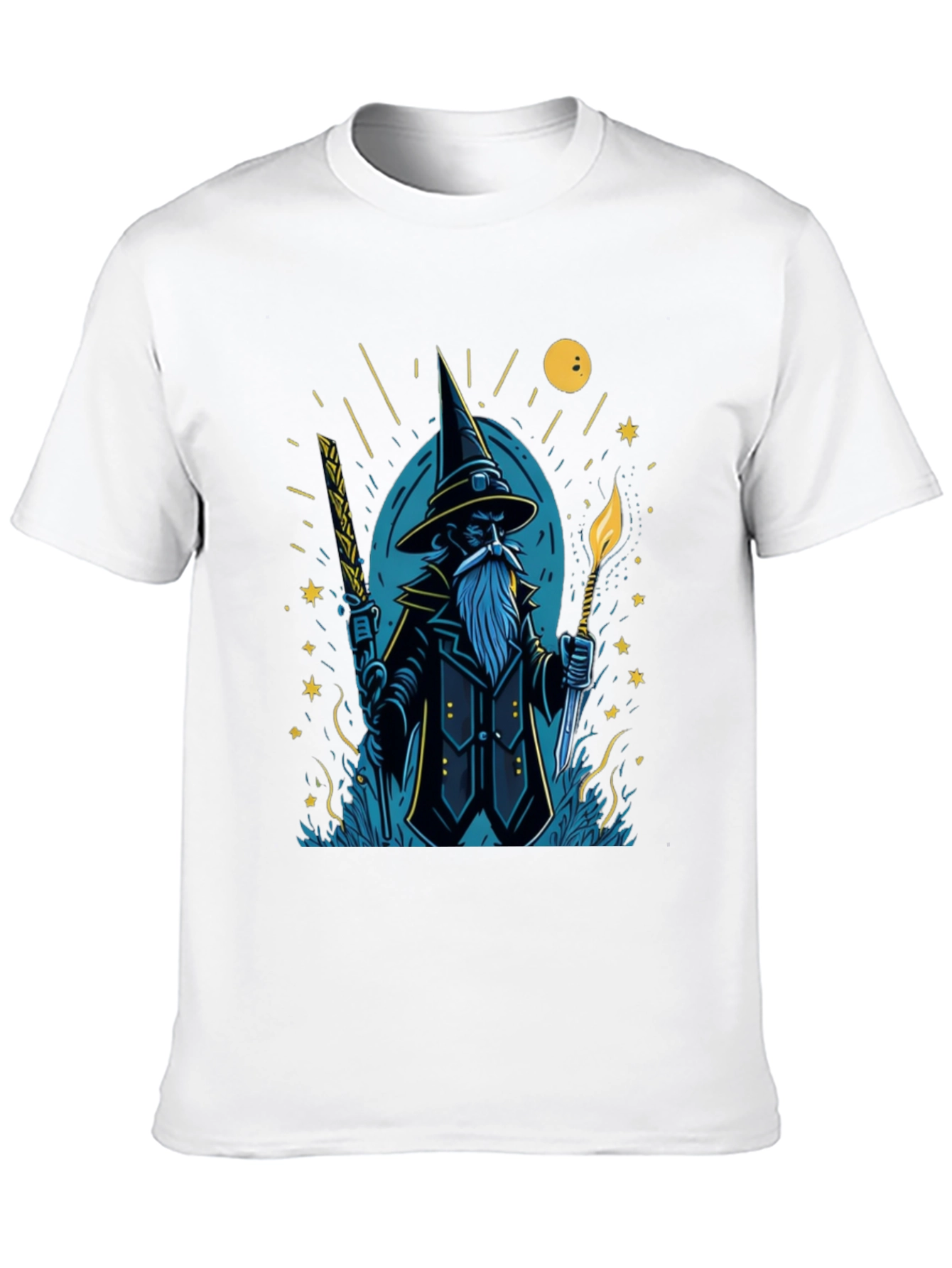 Black Wizard Graphic Tee - Magical Style view 10