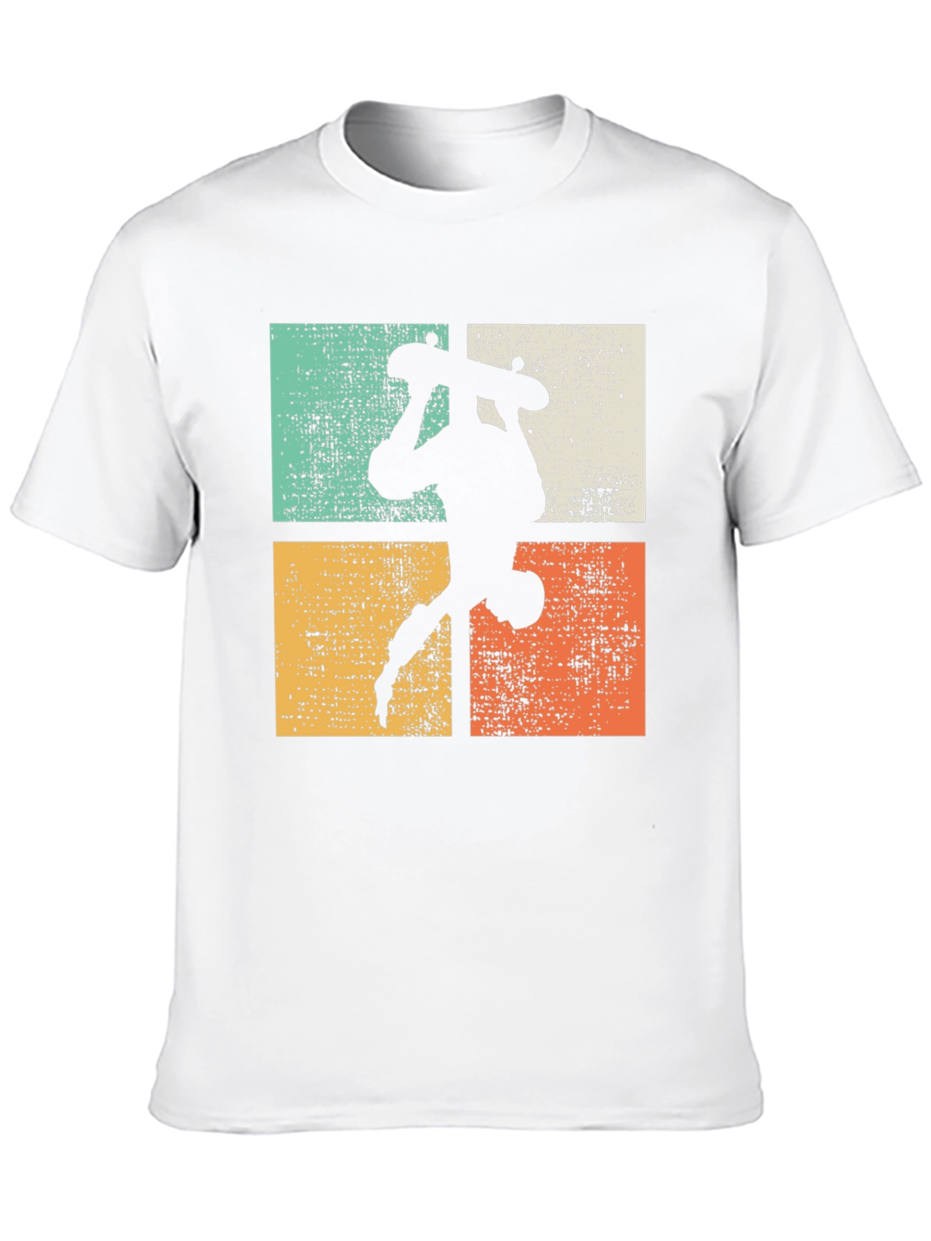 Black Retro Skateboarder Graphic Tee view 10