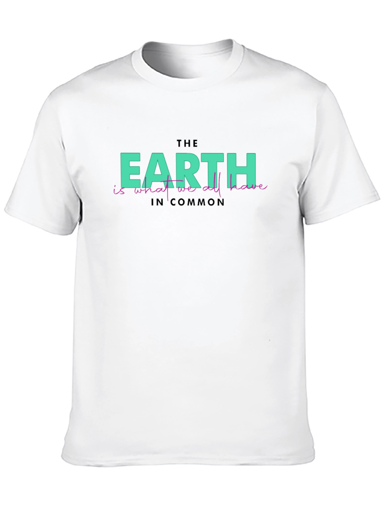 Black Earth Commonality Graphic Tee - Eco-Friendly Statement Shirt view 10