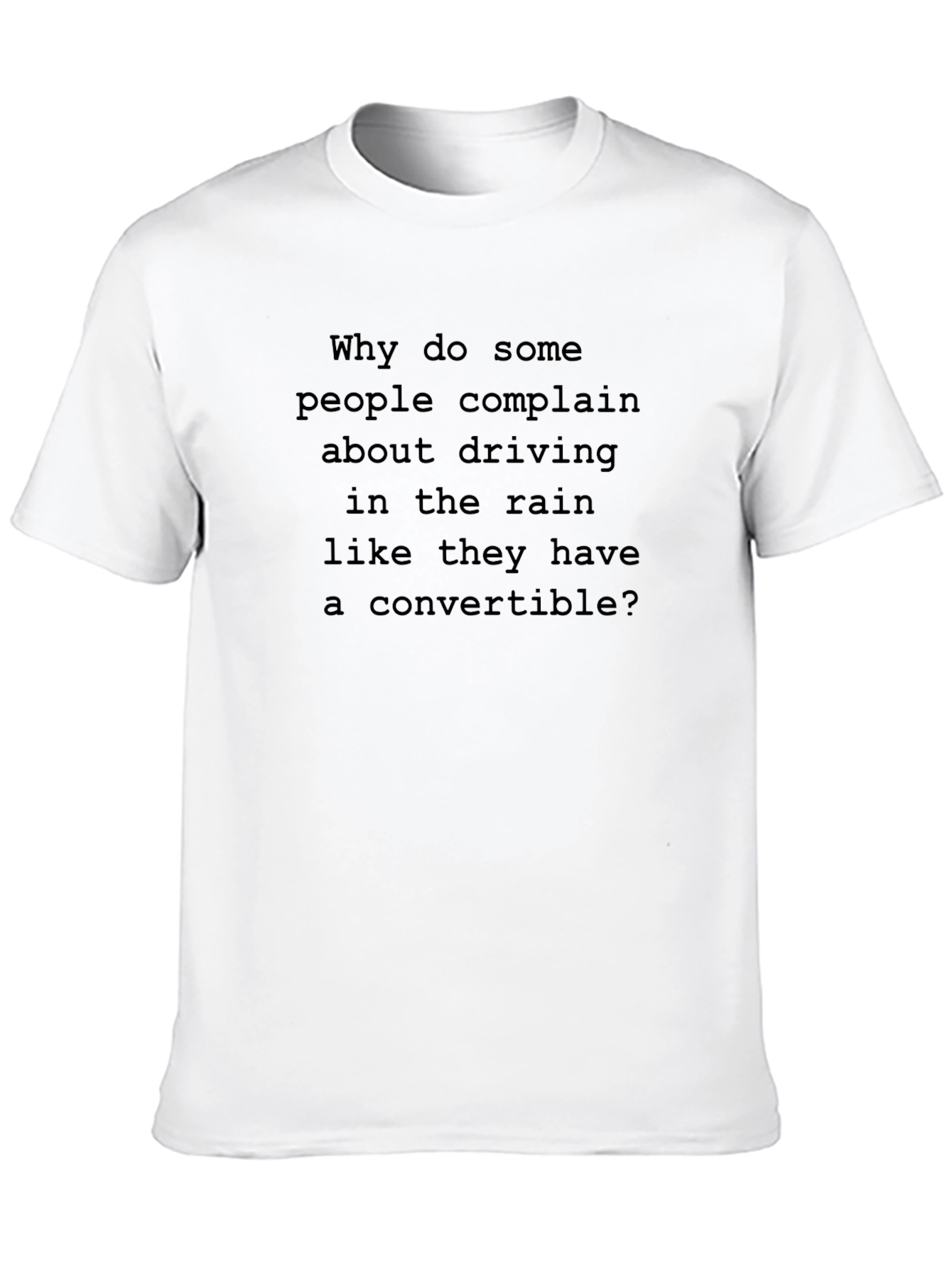 Black Convertible Humor T-Shirt view 10