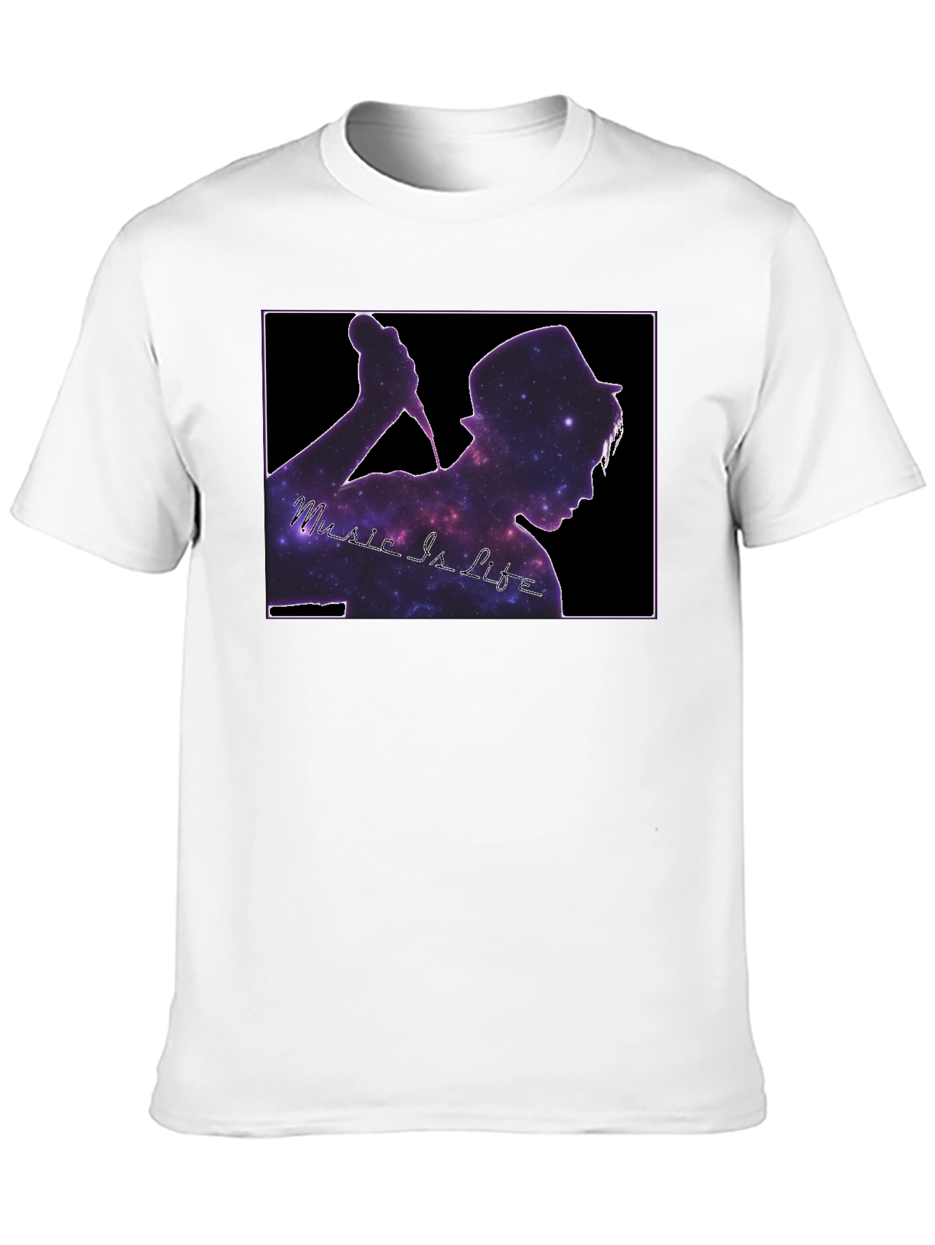 Black Music Is Life Galaxy Tee view 10