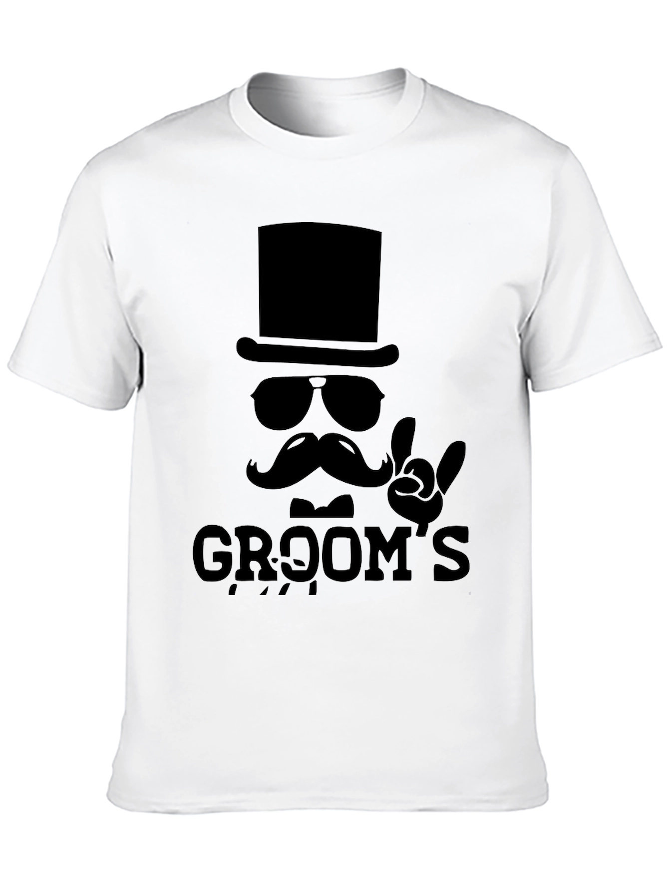 Black Groom's Rock & Roll Wedding T-Shirt view 10
