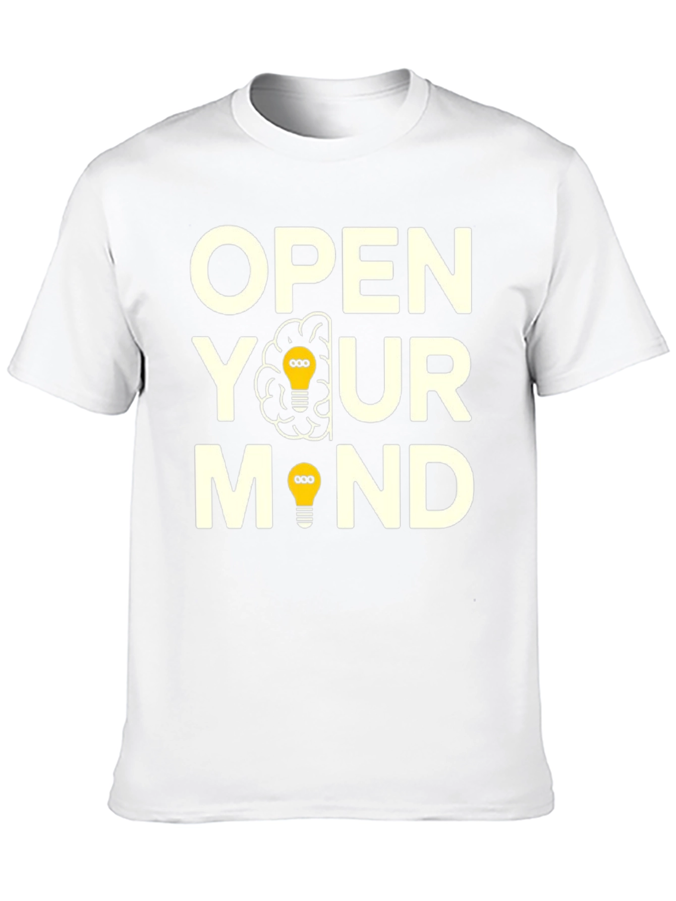 Black Open Your Mind Graphic T-Shirt - Creative Thinking Tee view 10