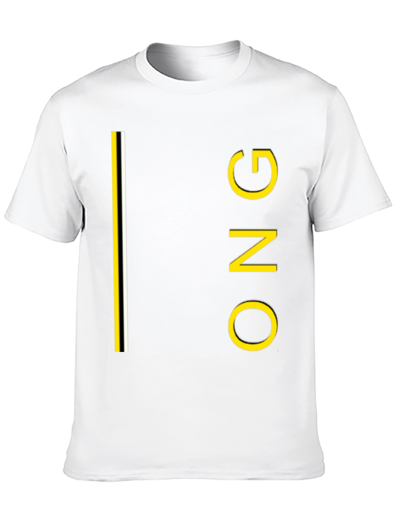 Black ONG Graphic Tee - Black Crew Neck Cotton T-Shirt view 10