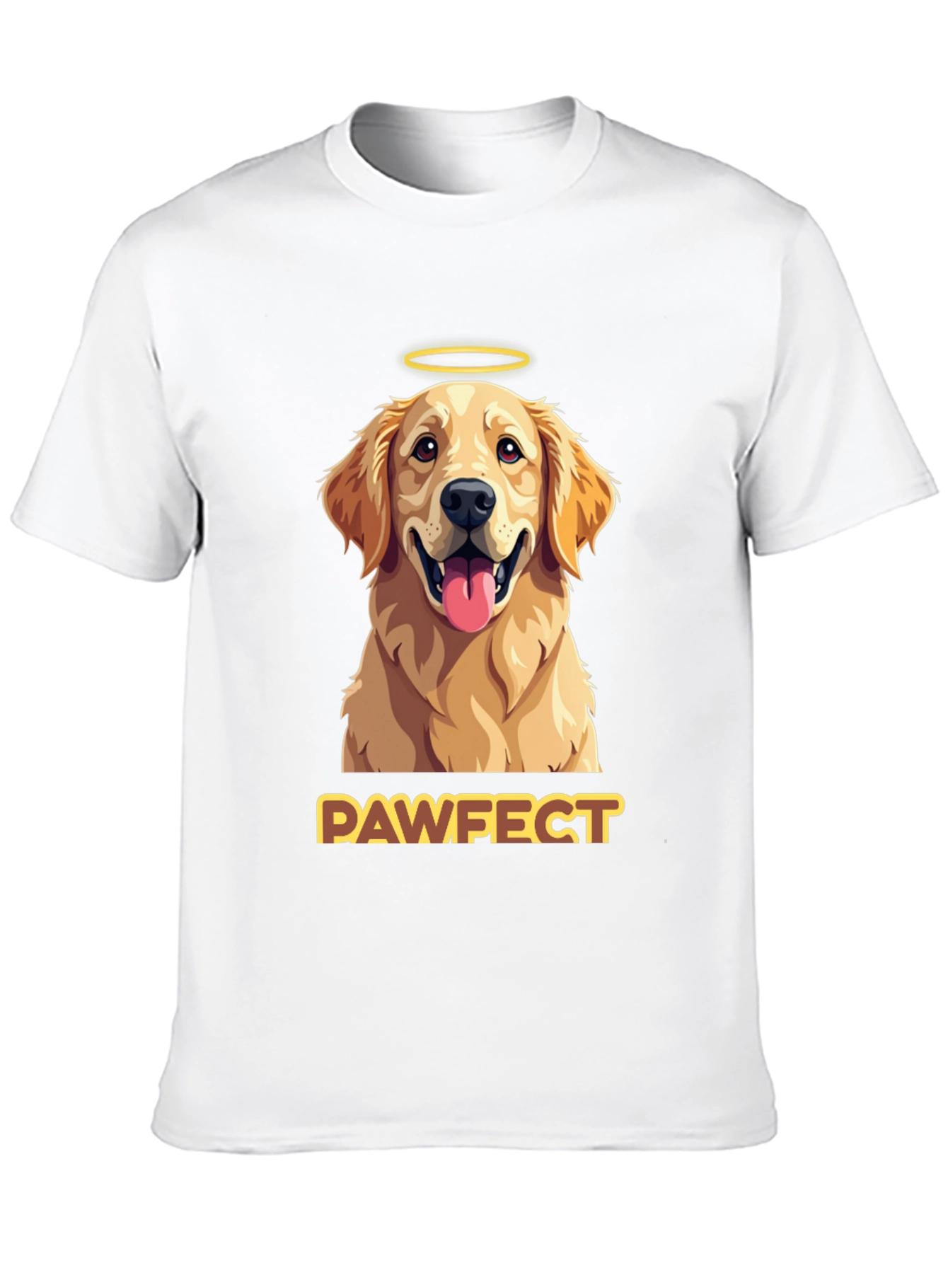 Black Pawfect Golden Retriever Graphic T-Shirt view 10