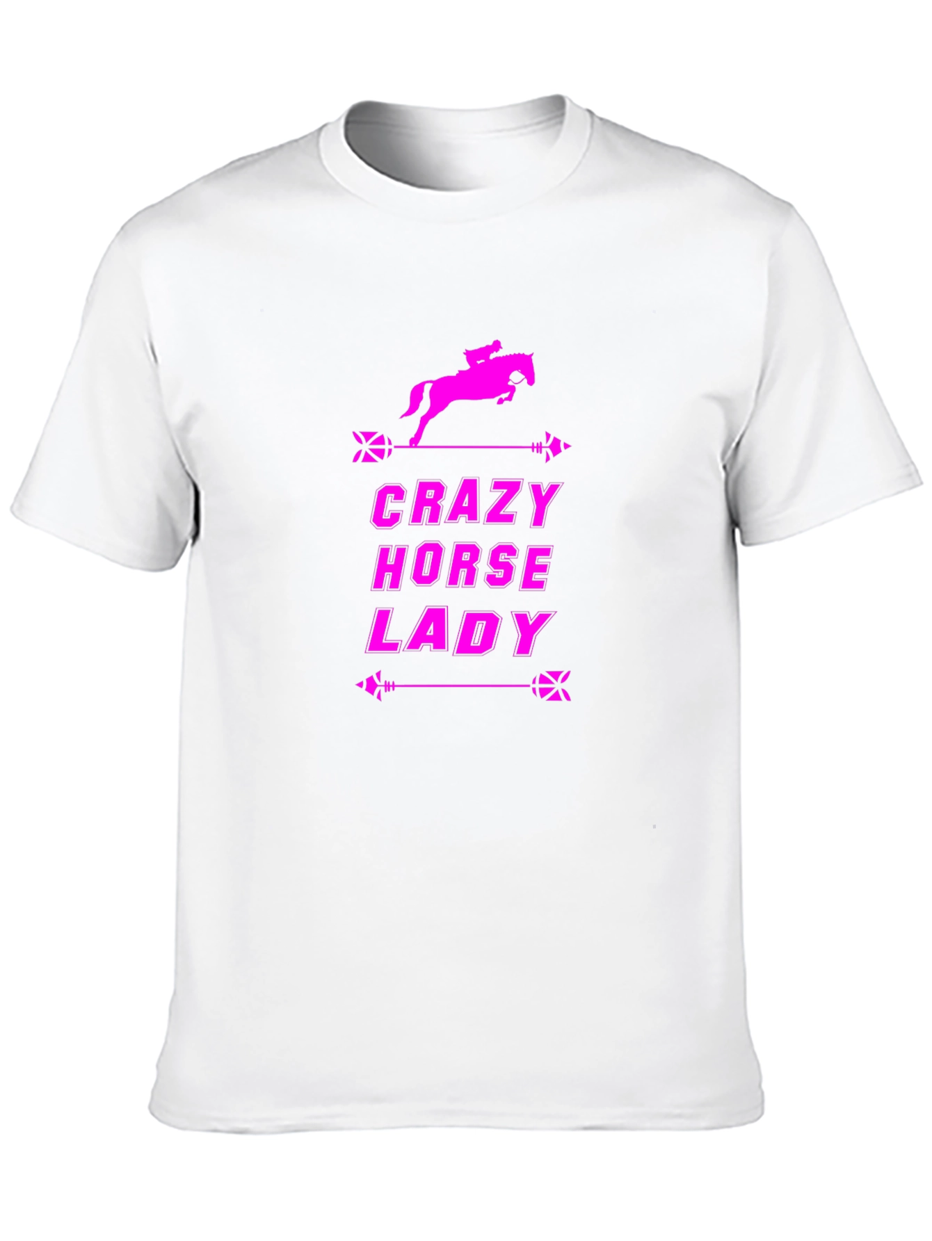 Black Crazy Horse Lady Black T-Shirt view 10