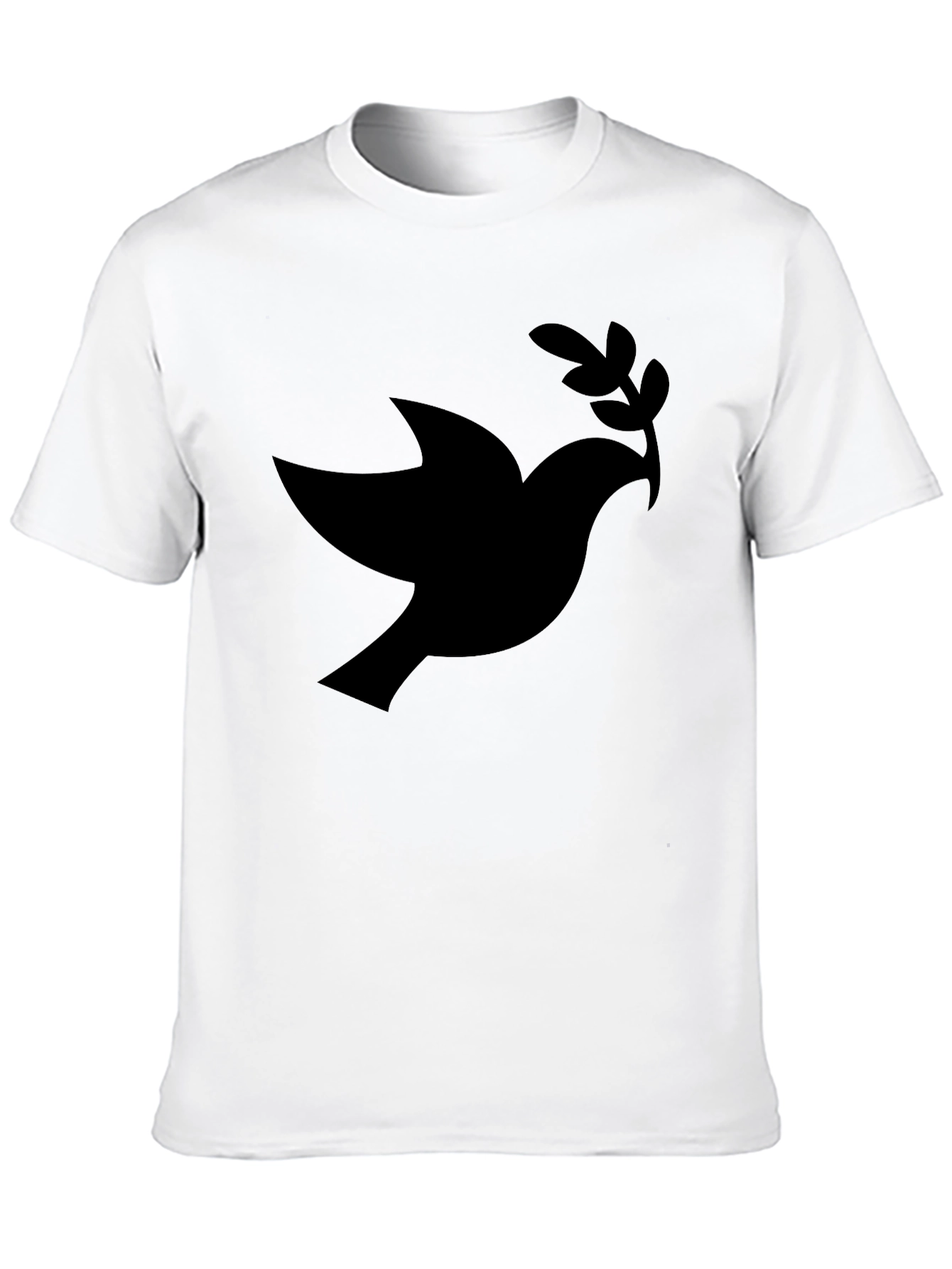 Black Dove of Peace Graphic Tee - Black view 10