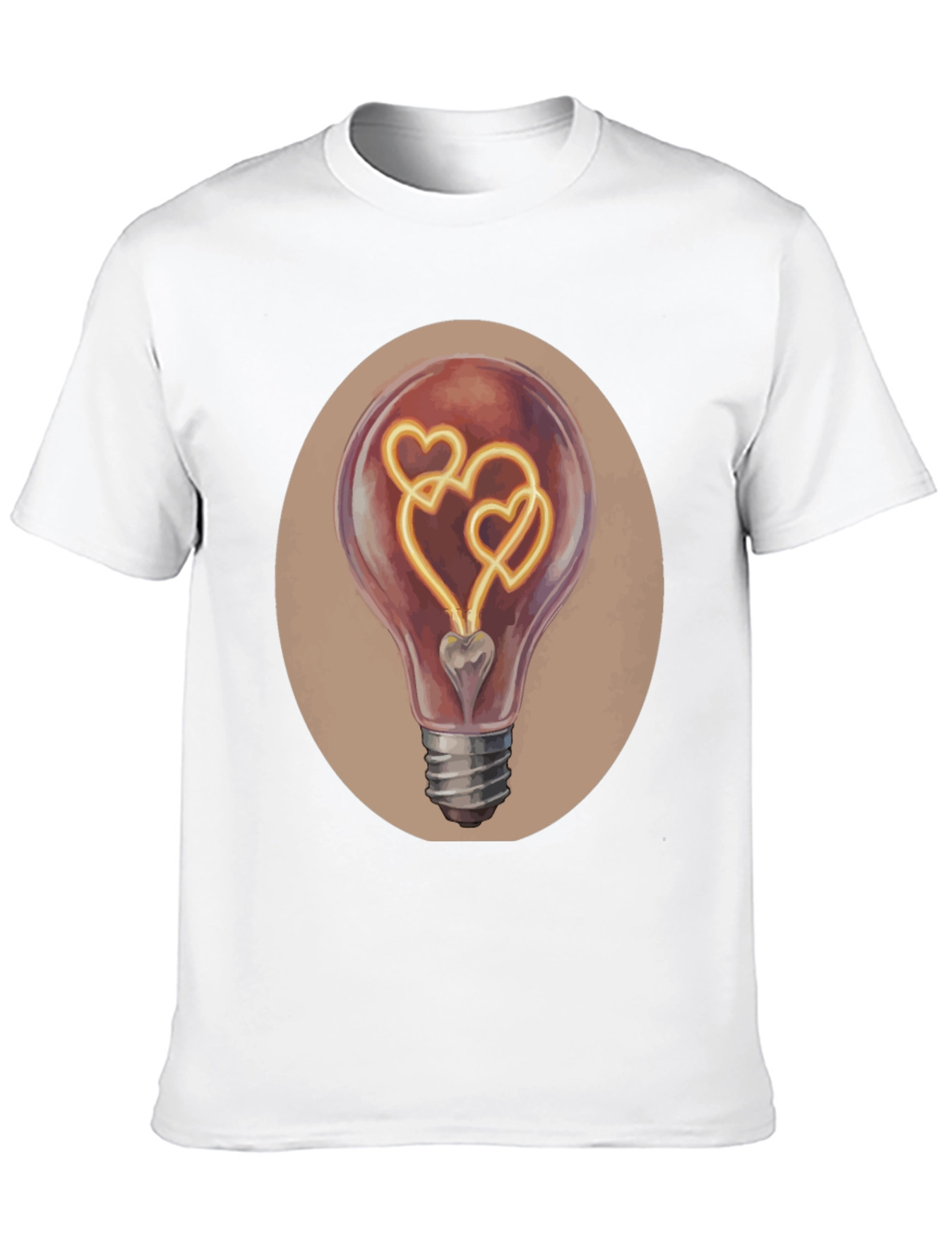 Black Heart Bulb Graphic Tee - Express Your Love! view 10