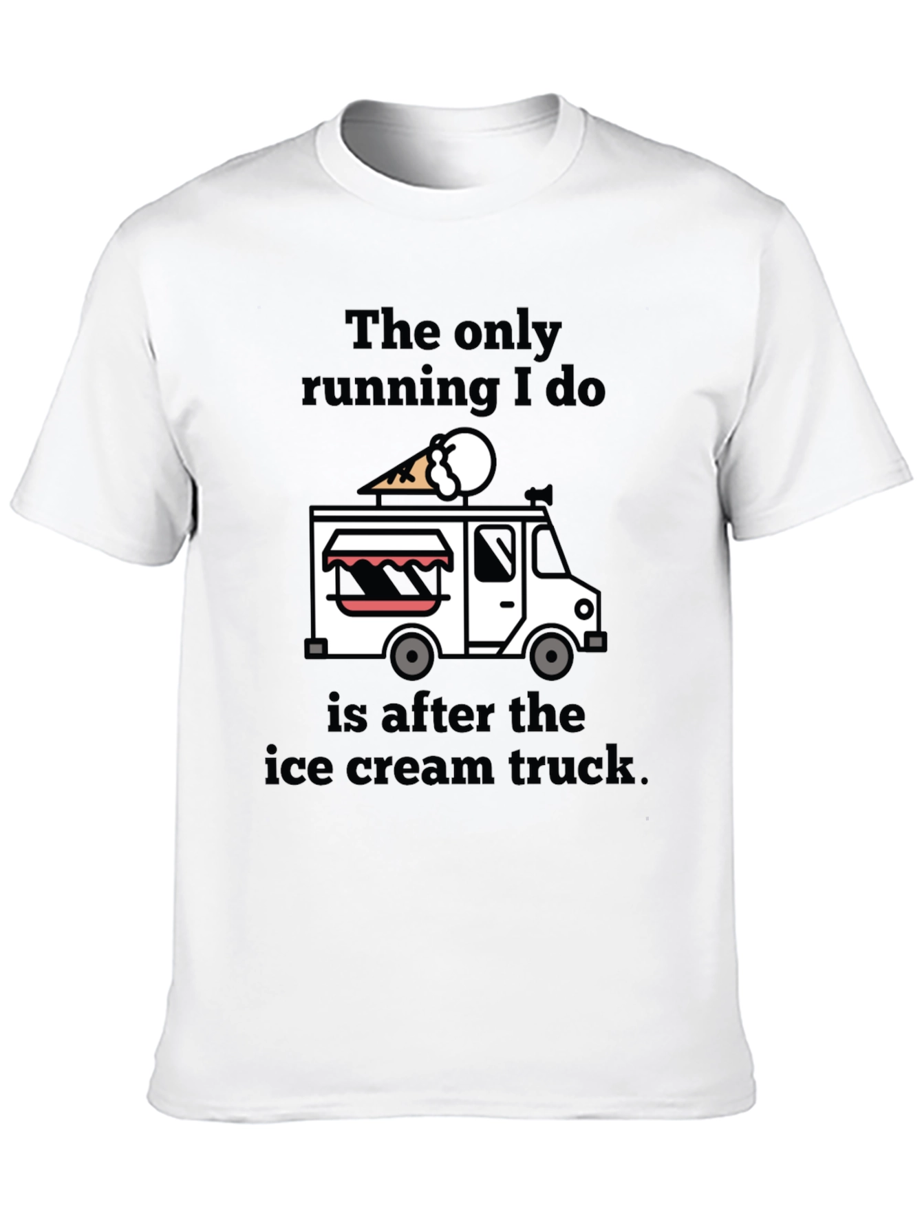 Black Ice Cream Truck T-Shirt view 10