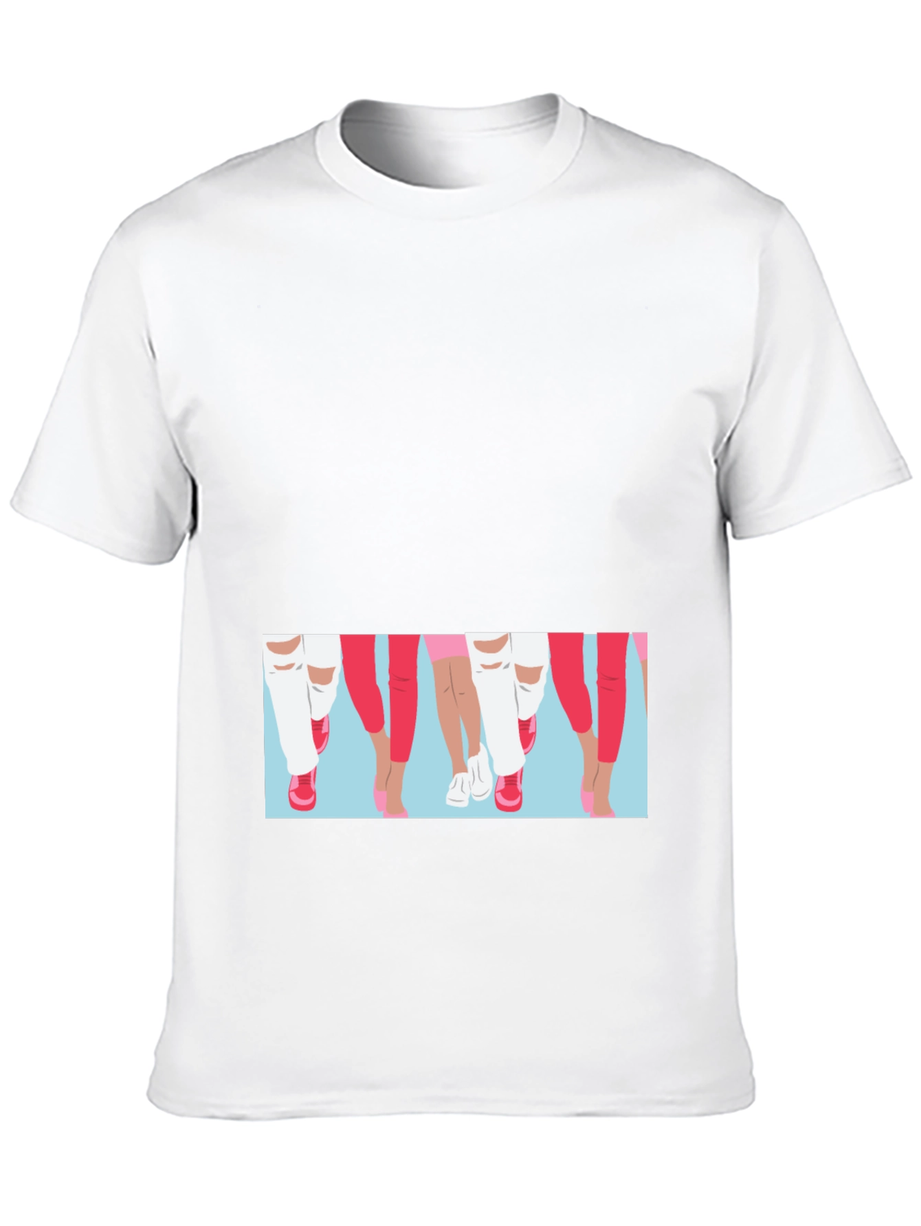 Black Graphic Print Black T-Shirt - Fashion Legs Design view 10