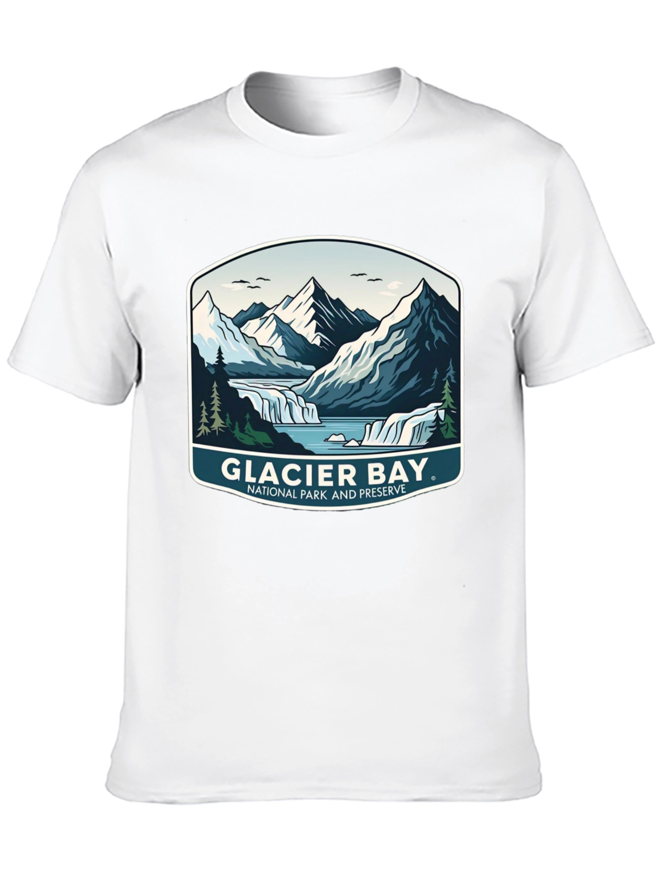 Black Glacier Bay National Park T-Shirt view 10