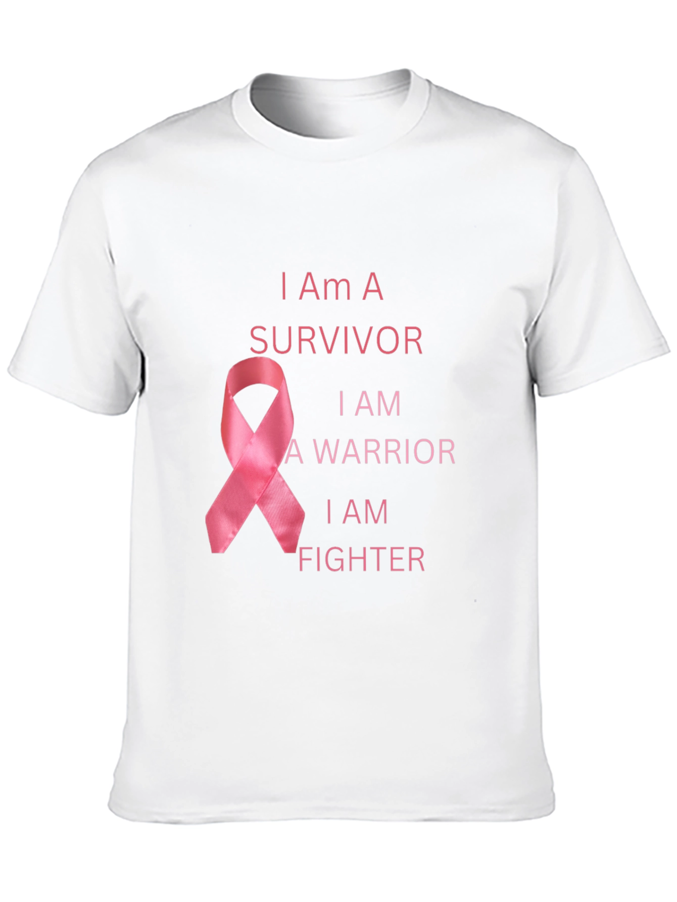 Black I Am A Survivor Breast Cancer Awareness T-Shirt view 10