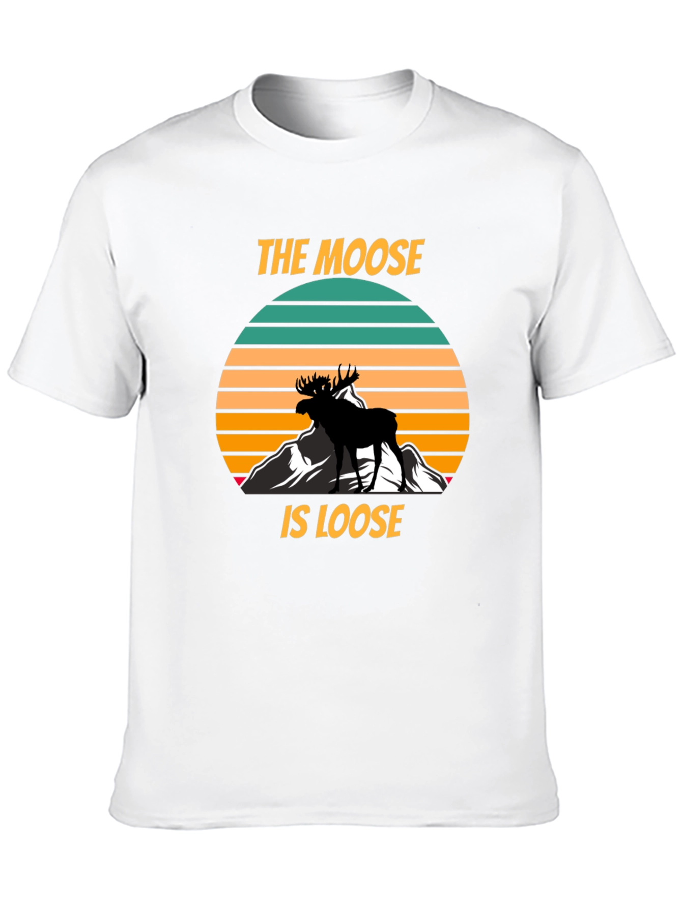 Black The Moose Is Loose Black Graphic T-Shirt view 10