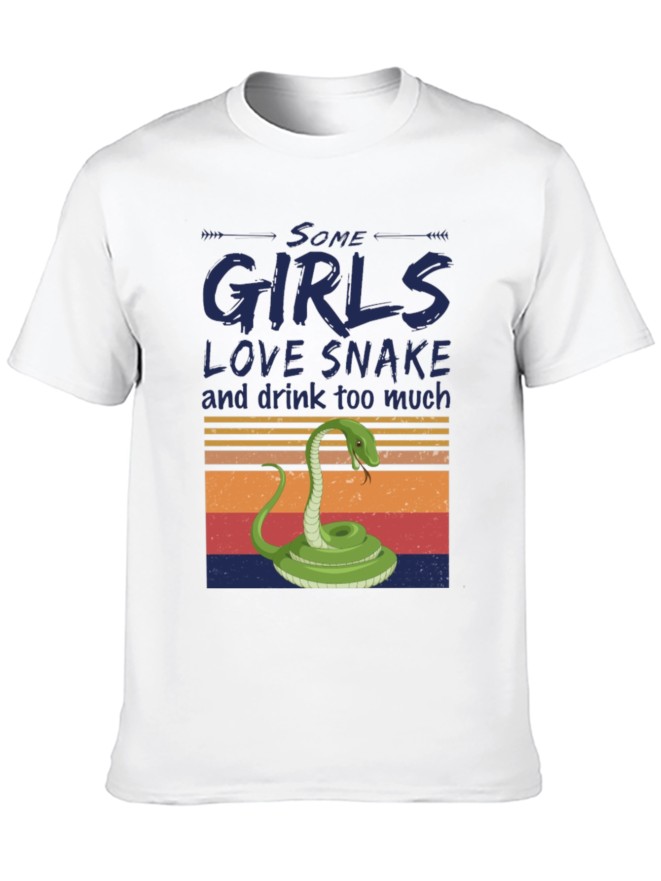 Black Some Girls Love Snake T-Shirt view 10