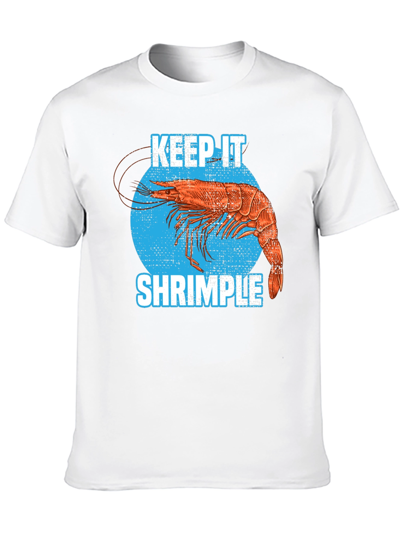 Black Keep it Shrimple T-Shirt Funny Shrimp Lover Tee view 10