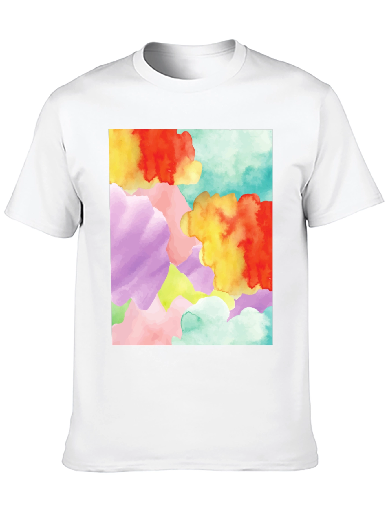 Black Abstract Watercolor Graphic Tee - Unique Design view 10