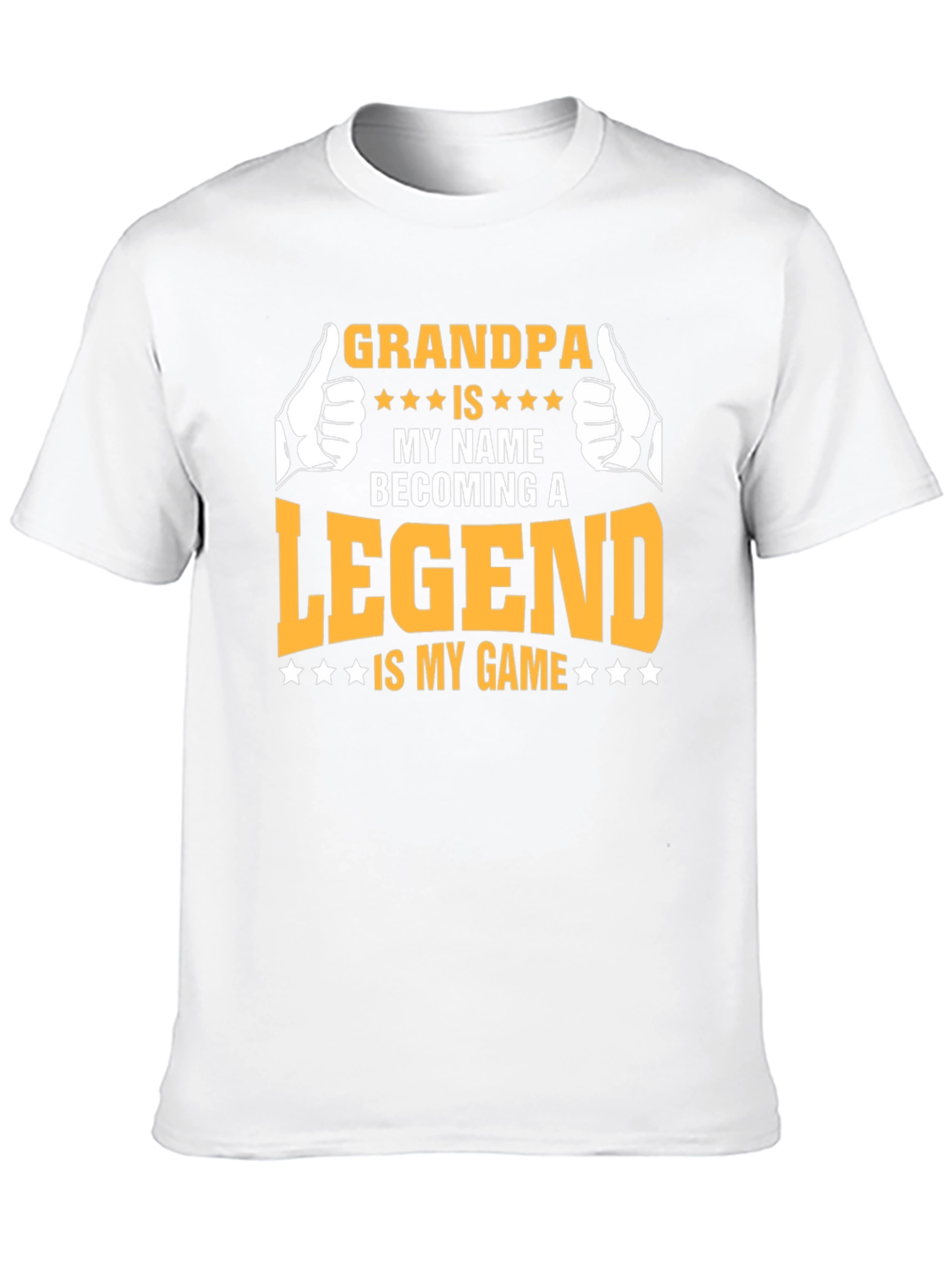 Black Grandpa Legend T-Shirt: Cool Gift for Grandfathers view 10
