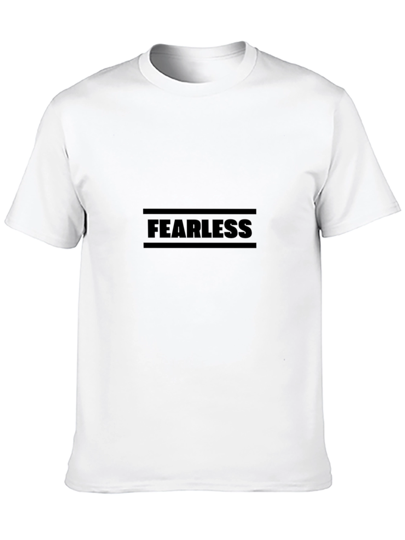 Black Fearless Black Graphic Tee - Stylish Casual Wear view 10