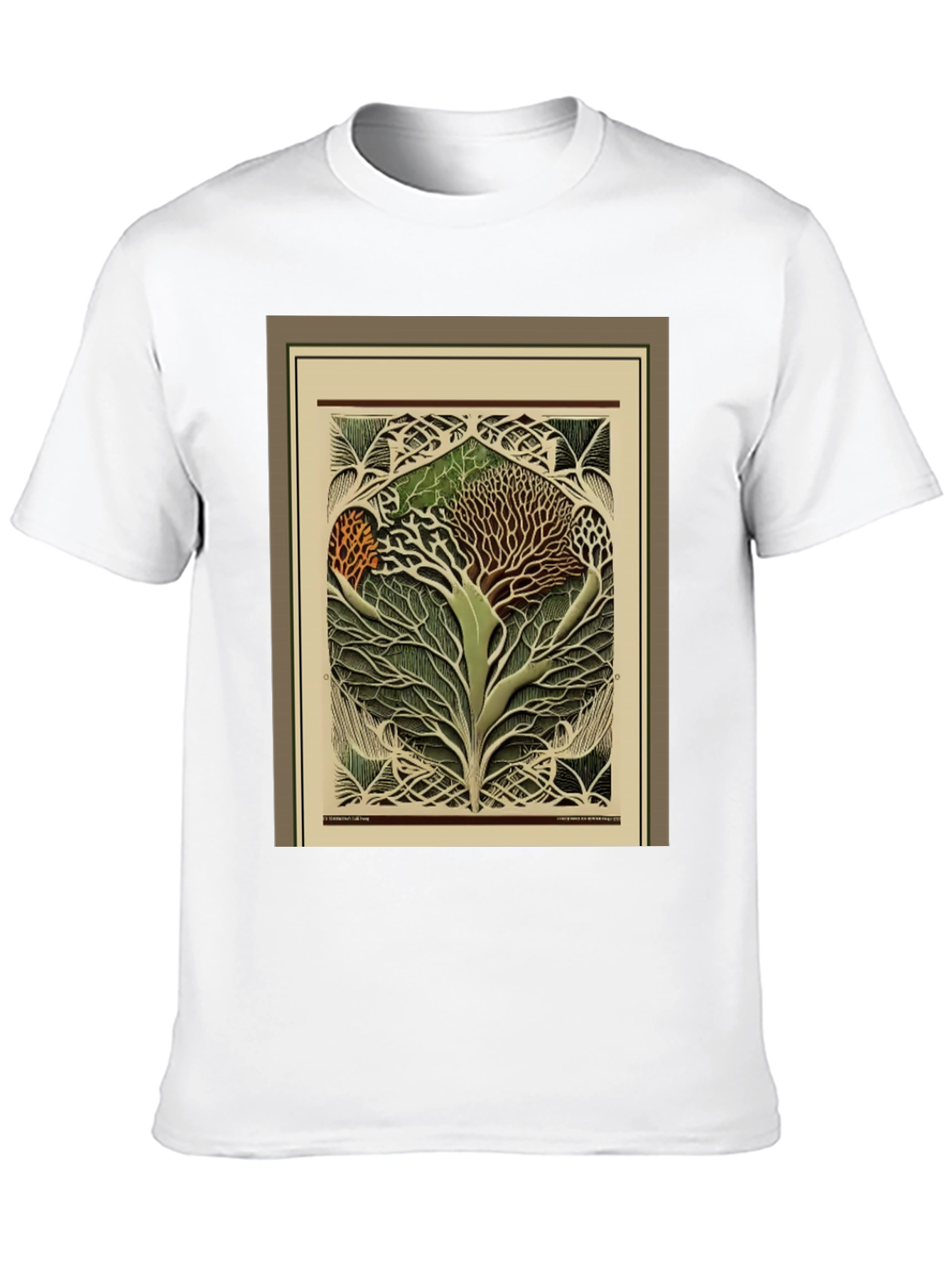Black Arboreal Art Tee - Unique Tree of Life Design view 10