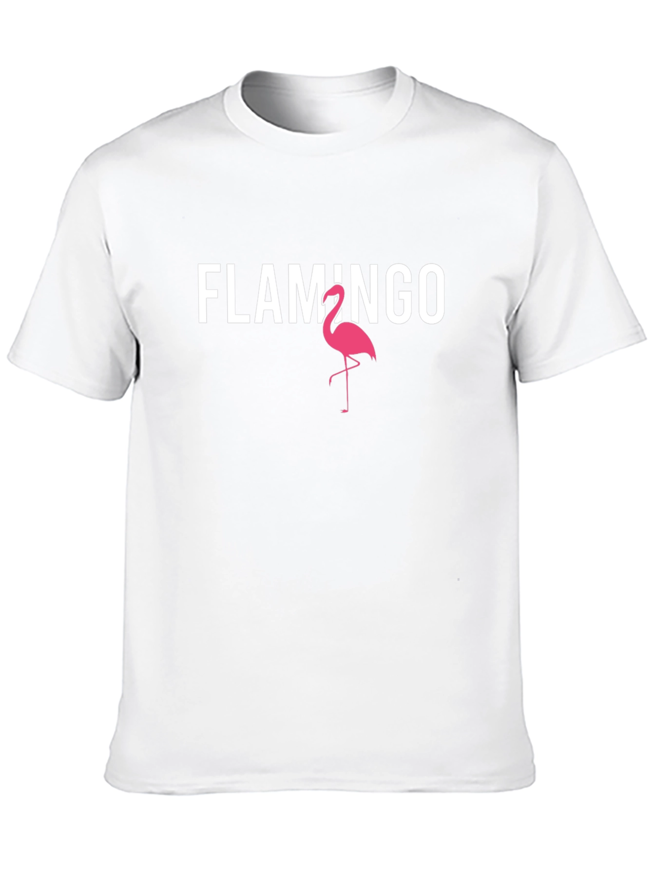 Black Flamingo Graphic Tee - Black Cotton Blend Casual Shirt view 10