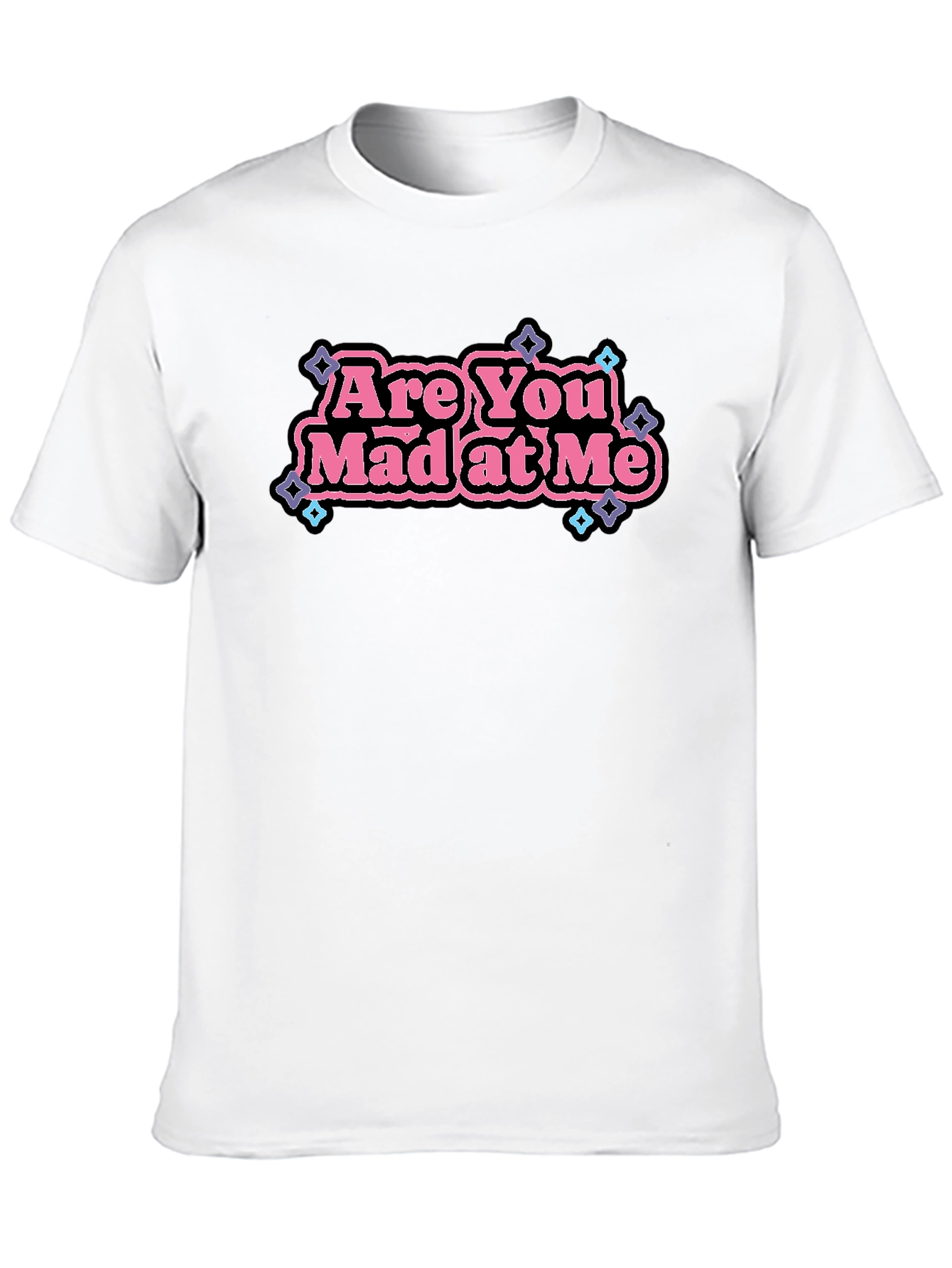 Black Are You Mad At Me Graphic Tee view 10