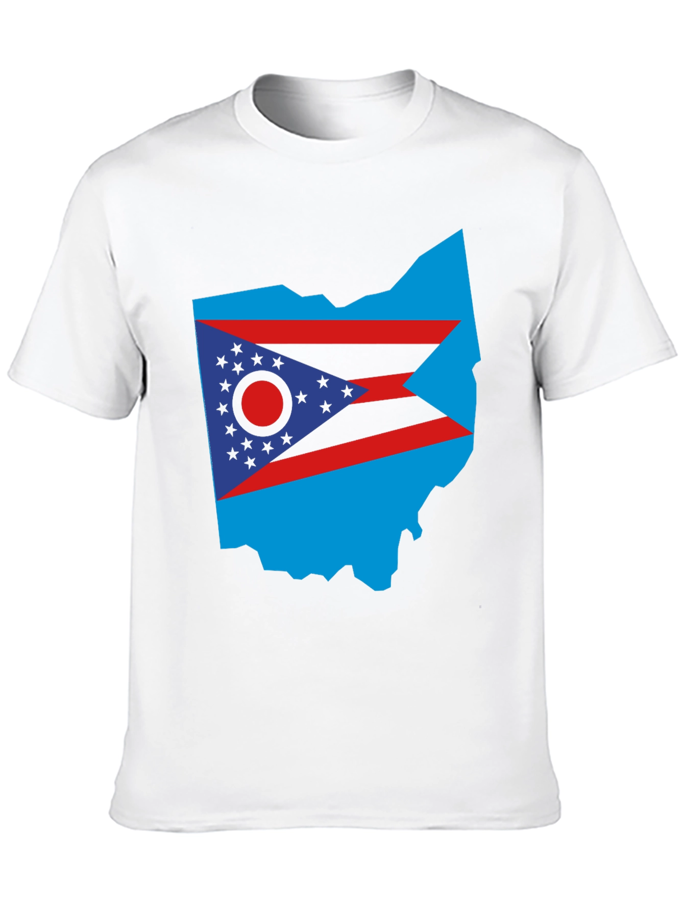 Black Ohio State Flag T-Shirt - Bold Patriotic Style view 10