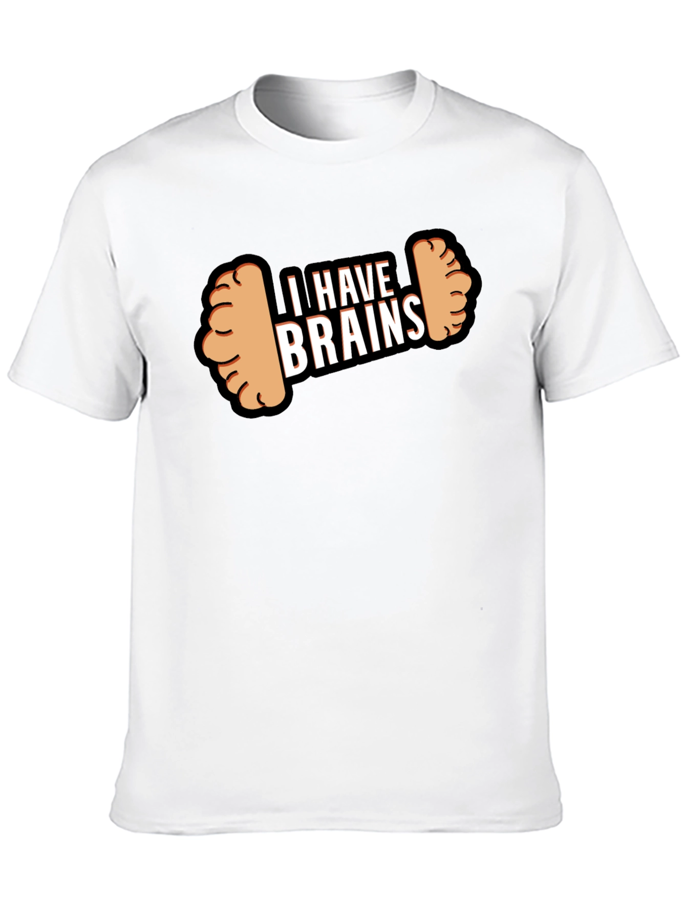 Black I Have Brains Dumbbell T-Shirt - Funny Gym Workout Tee view 10
