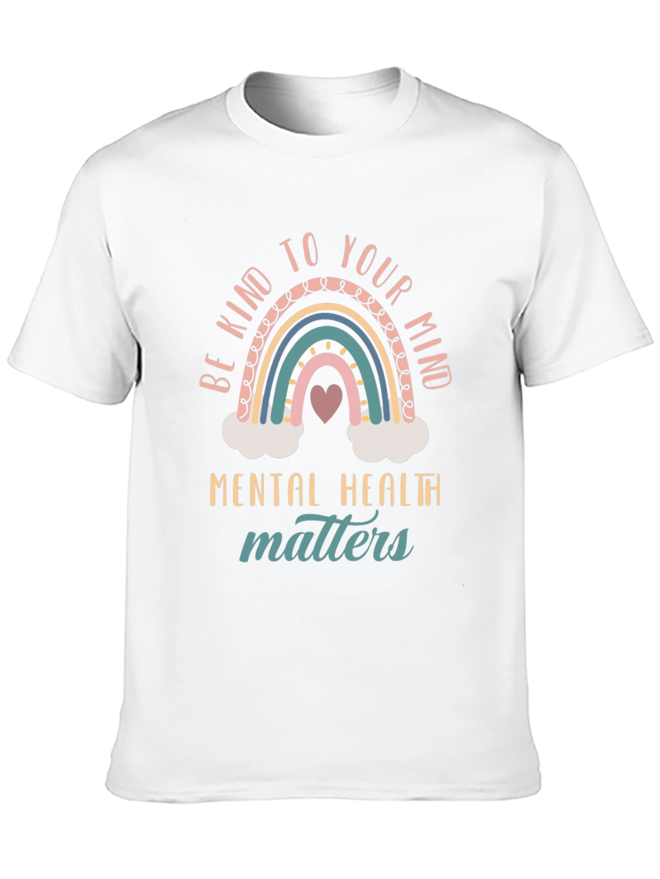 Black Be Kind To Your Mind Mental Health Matters T-Shirt view 10