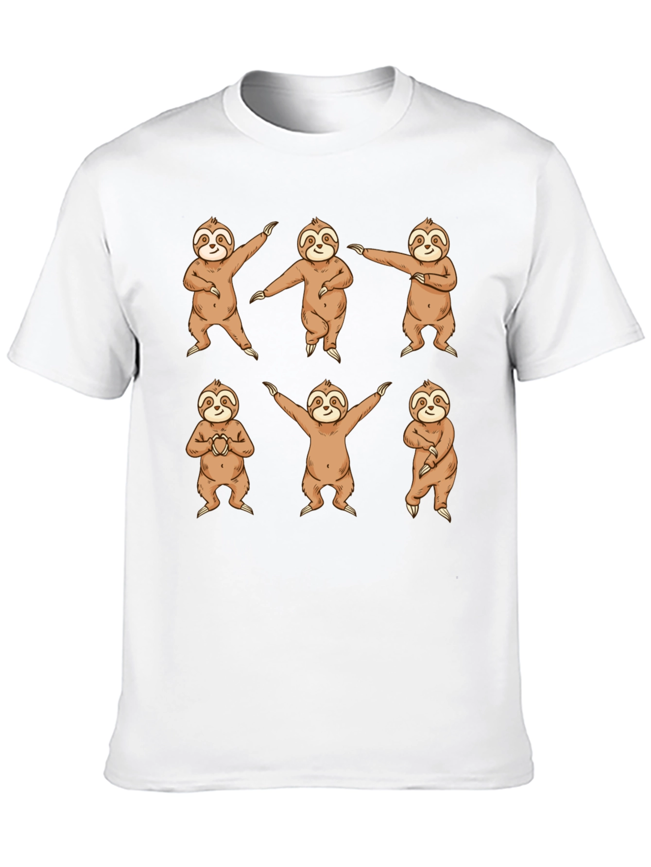 Black Dancing Sloth Graphic Tee - Fun & Comfy view 10