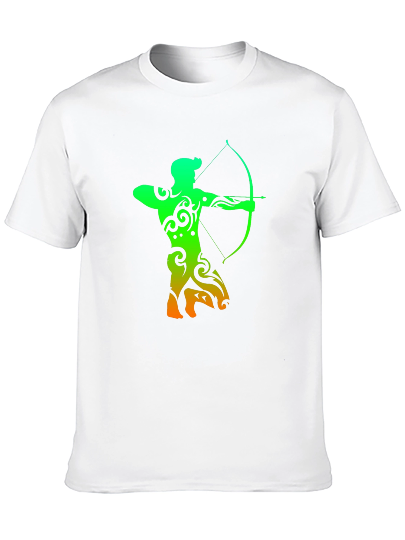 Black Archery Silhouette Graphic T-Shirt - Cool Archer Design view 10