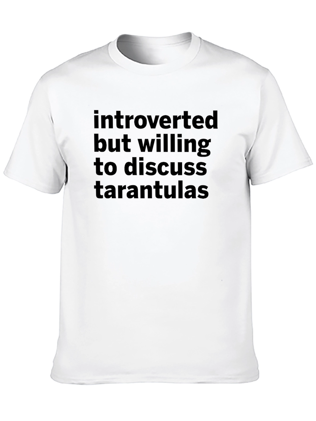 Black Introverted Tarantula T-Shirt view 10