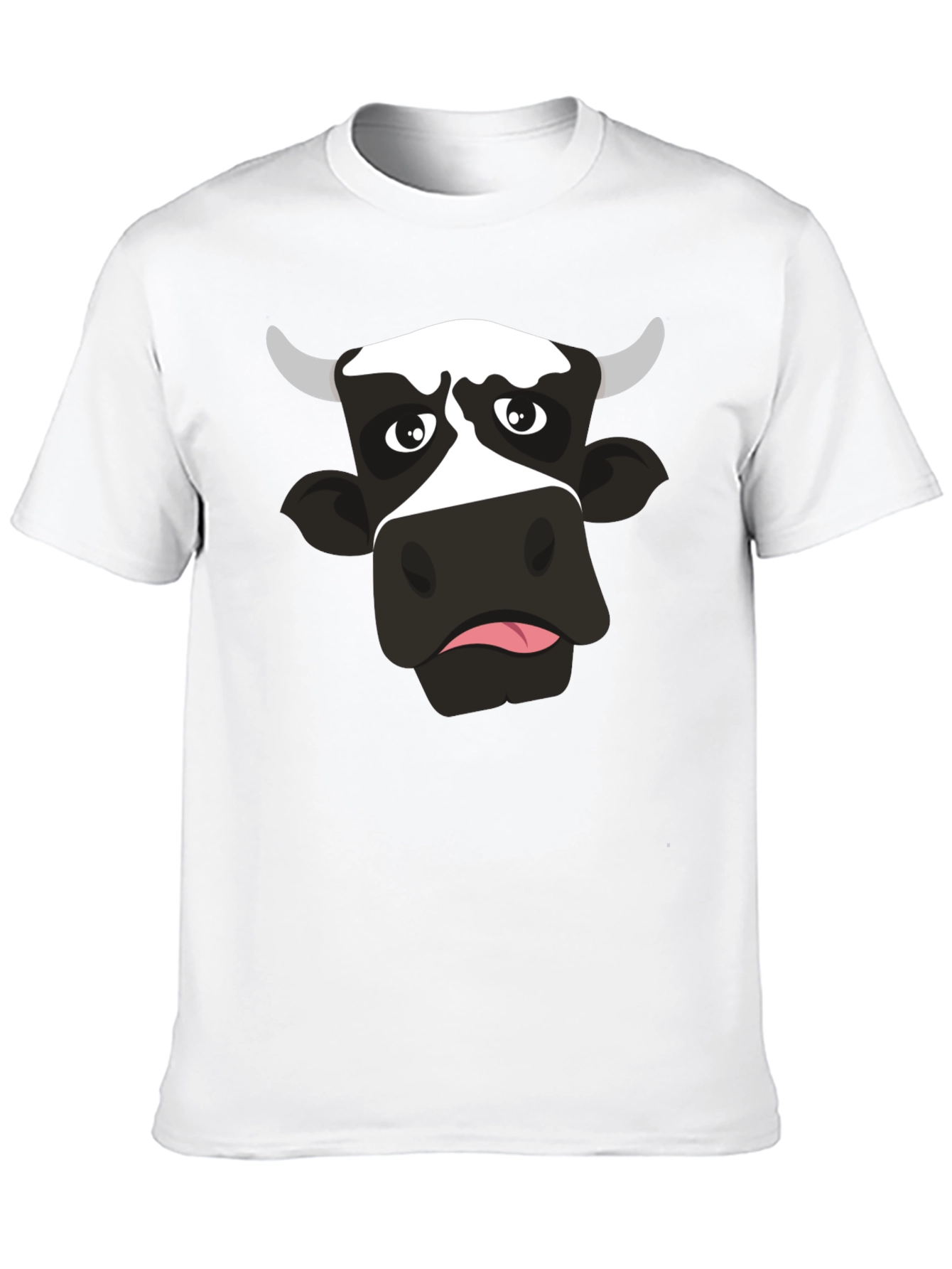 Funny Cow Graphic Print Black T-Shirt - 10