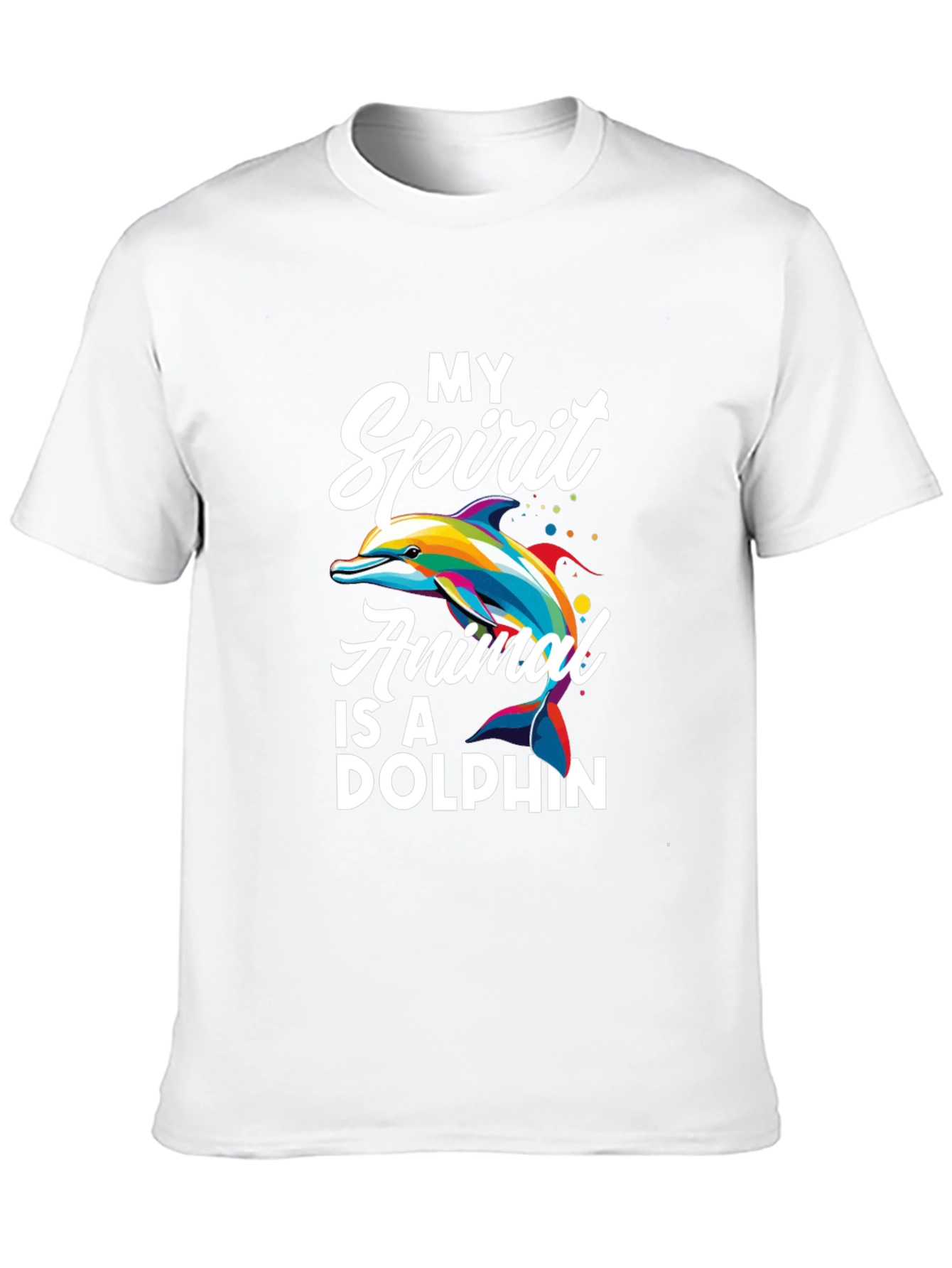 My Spirit Animal is a Dolphin Graphic Tee - 10