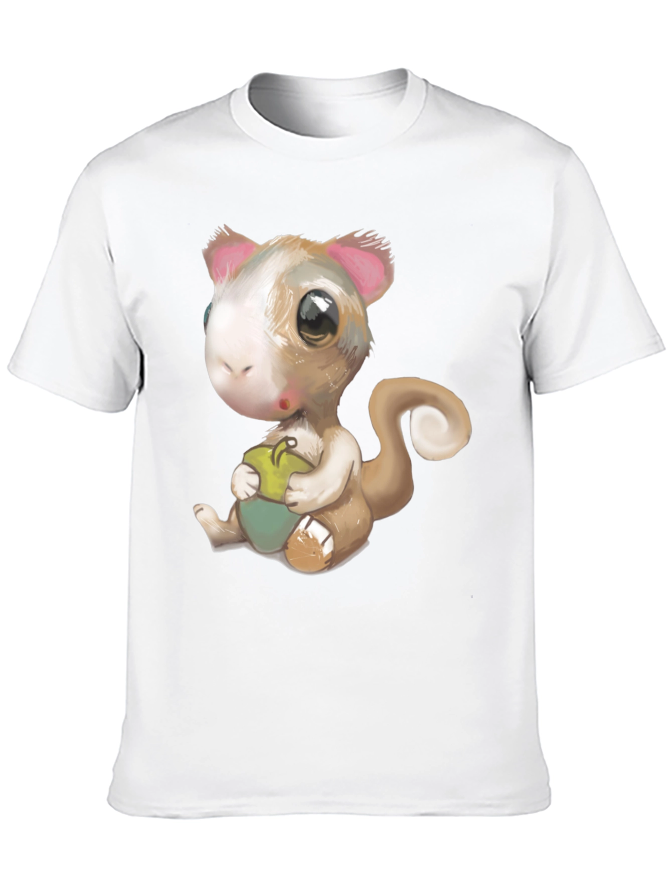 Black Cute Squirrel Graphic T-Shirt view 10