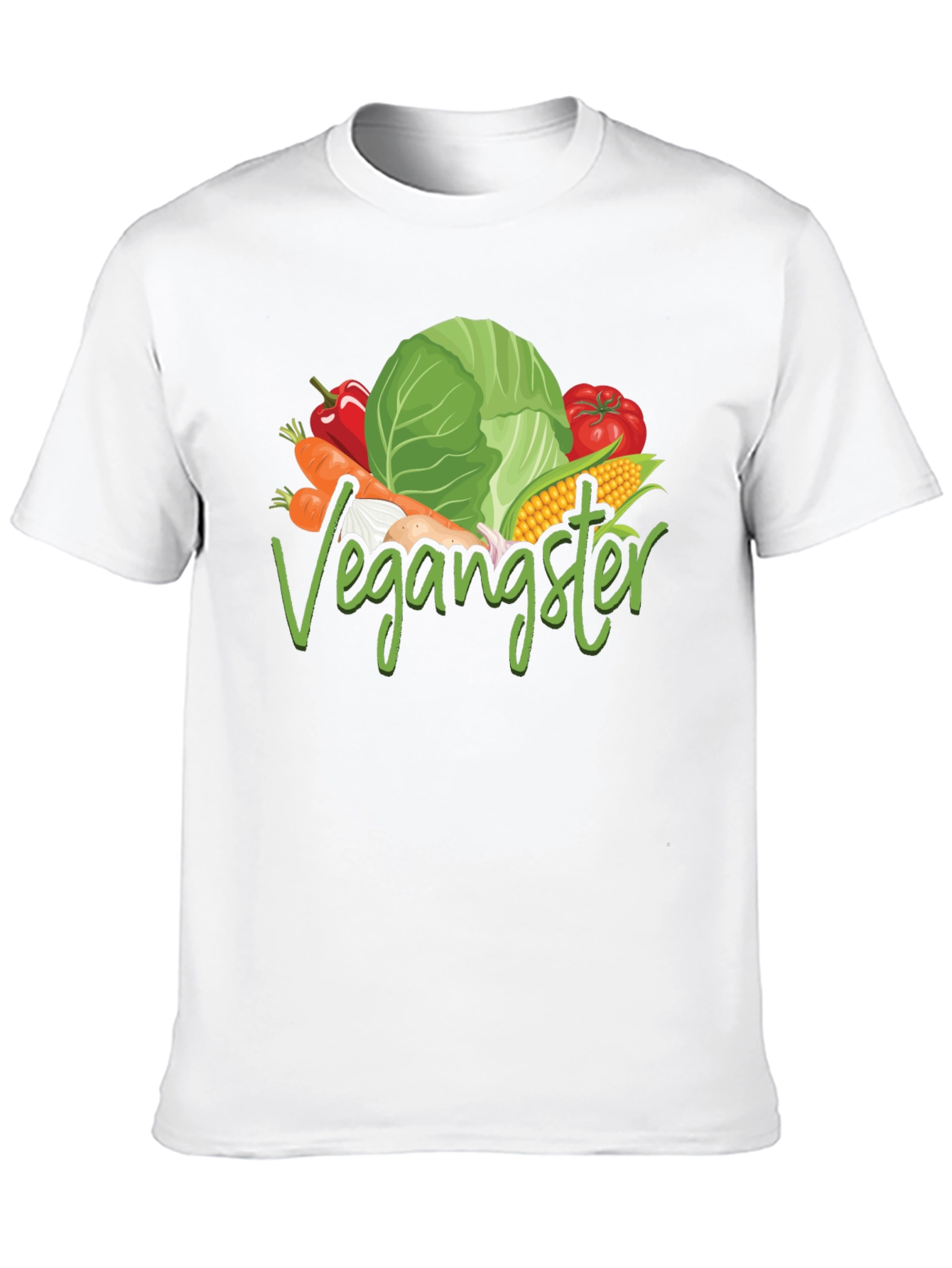 Black Vegan T-Shirt - Vegangster Tee view 10