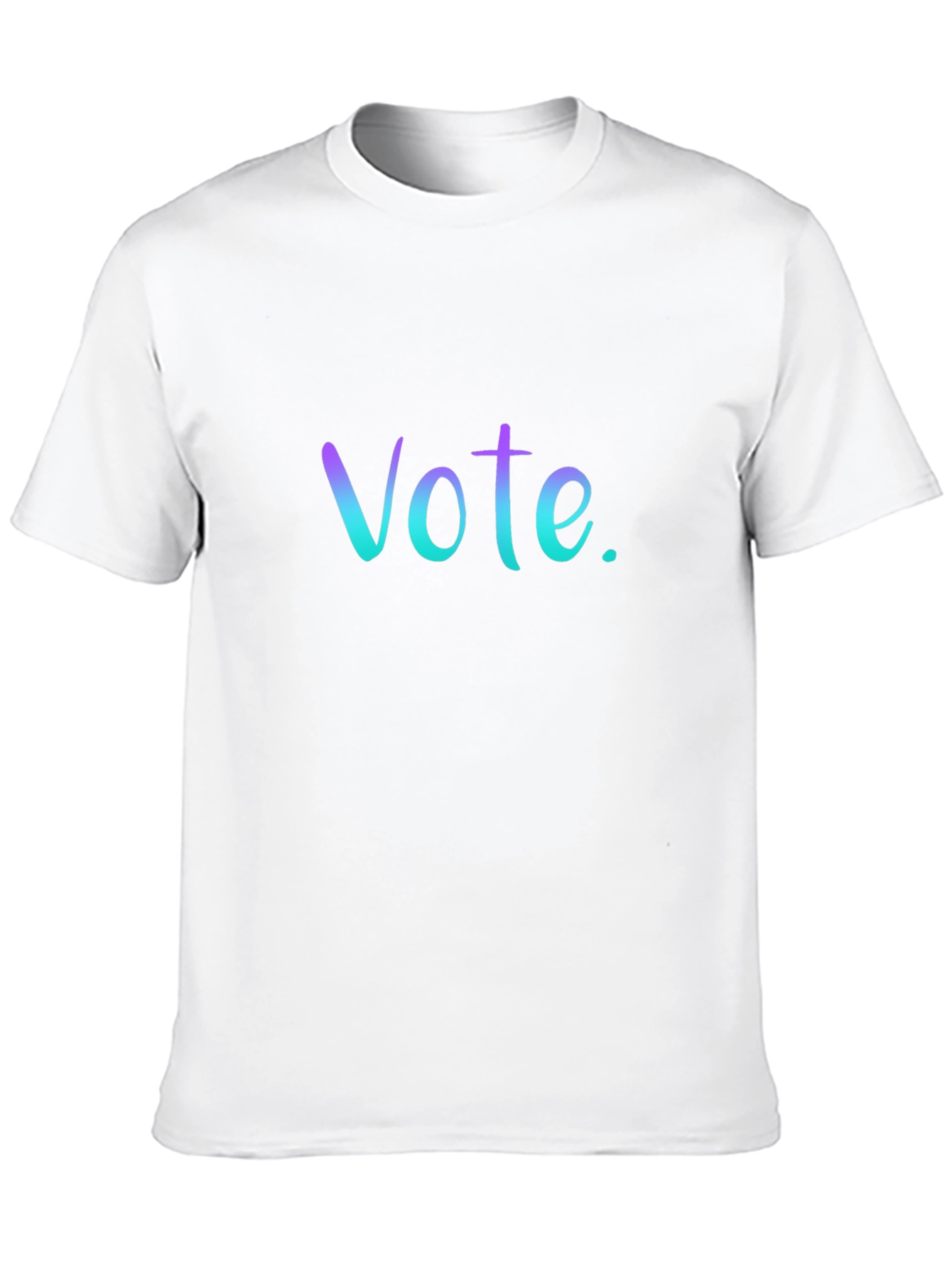 Black Vote T-Shirt: Gradient Lettering, Casual Fit view 10