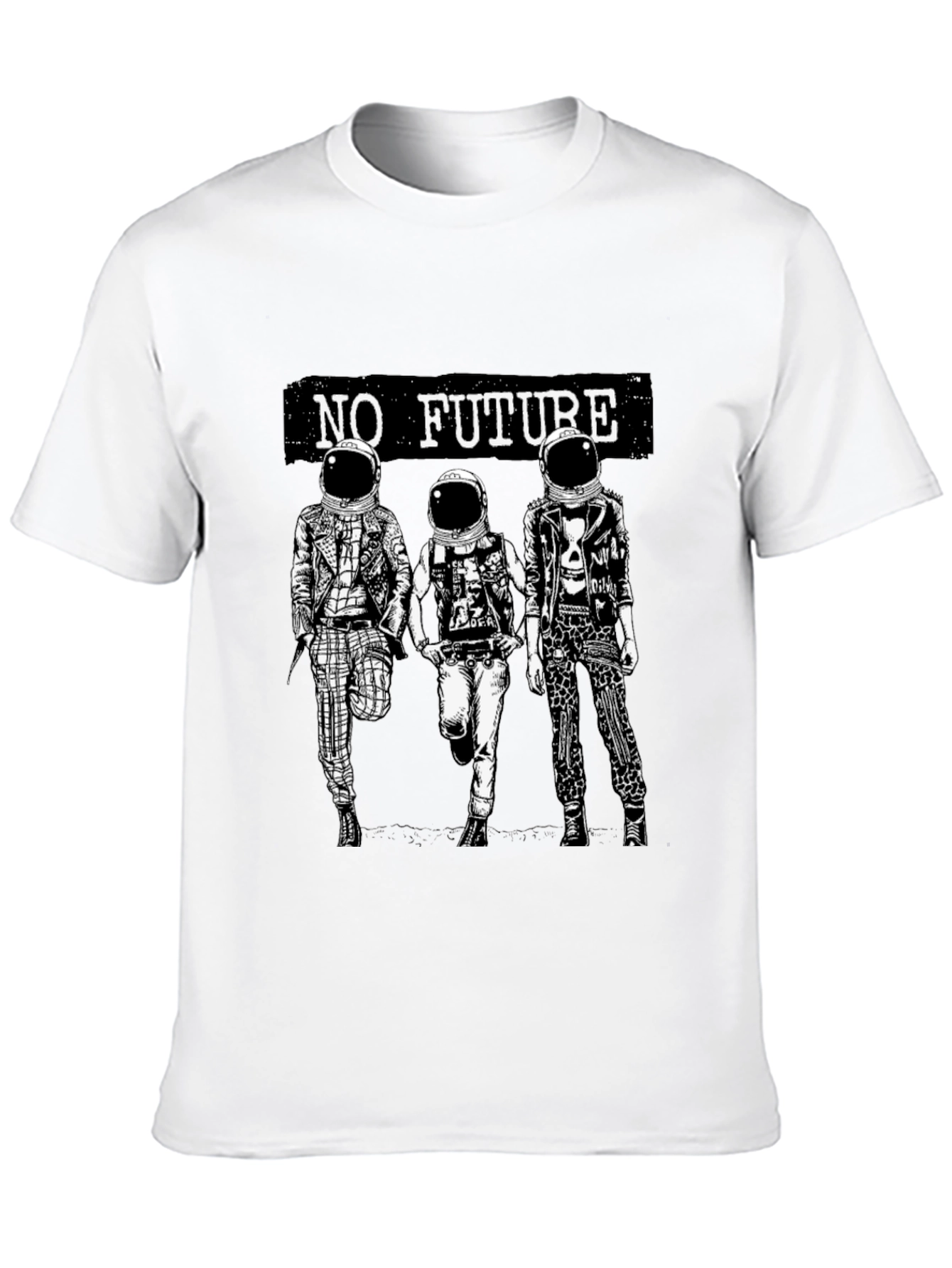 No Future Spaceman Graphic Tee - 10