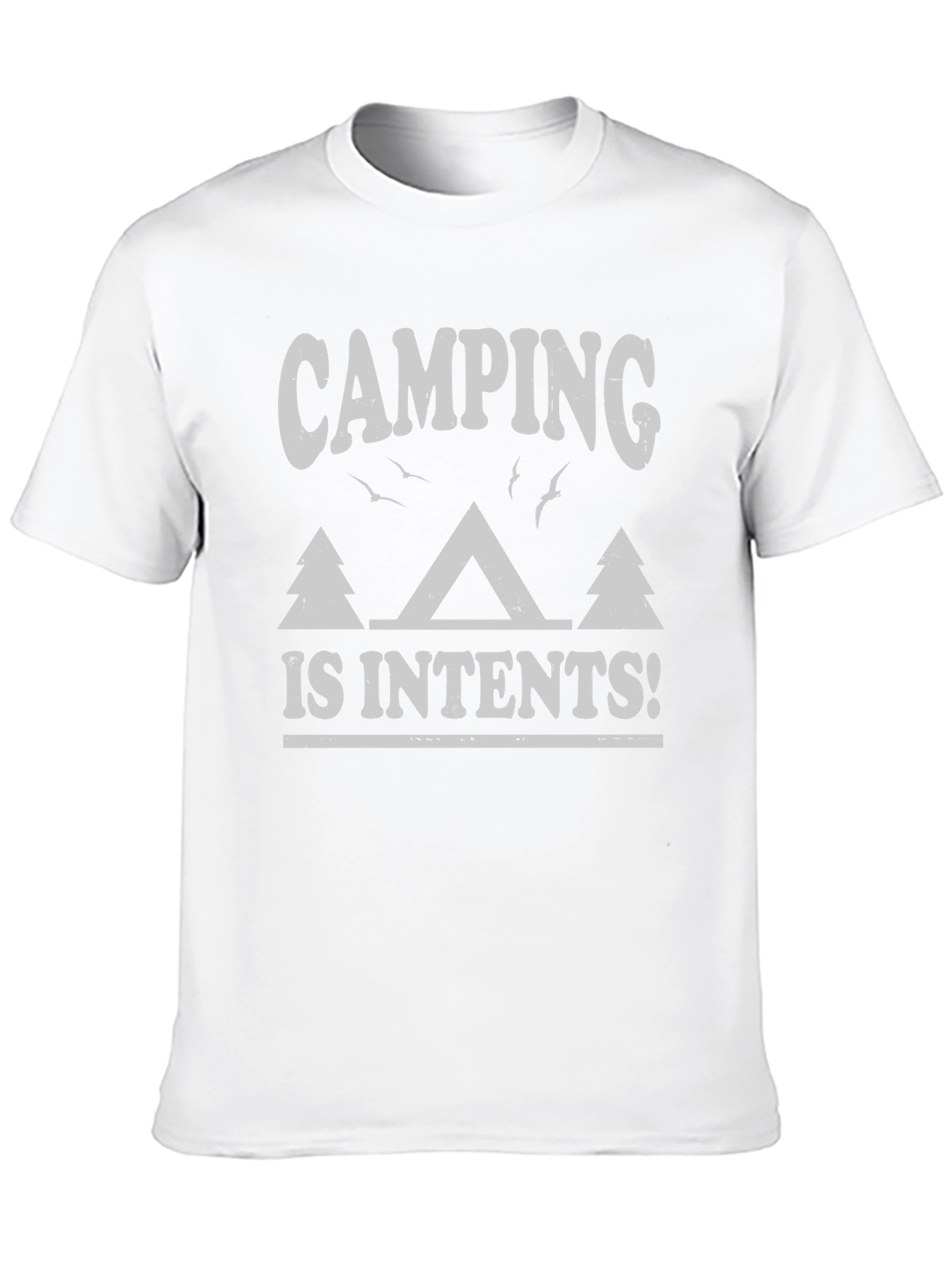 Black Camping is Intents T-Shirt - Nature Lover Tee view 10