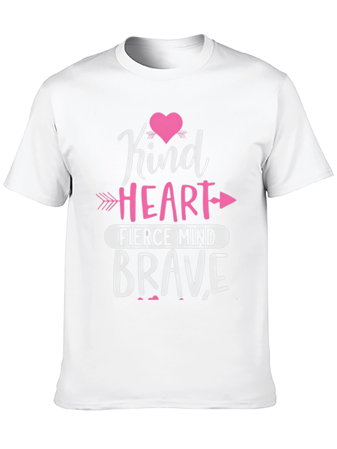 Black Kind Heart Brave Mind Graphic Tee view 10