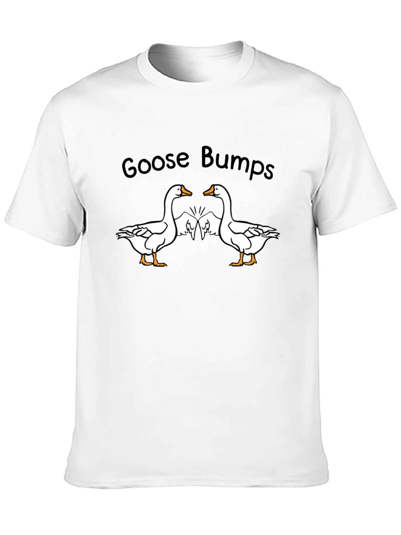 Black Goose Bumps T-Shirt - Funny Goose Tee view 10