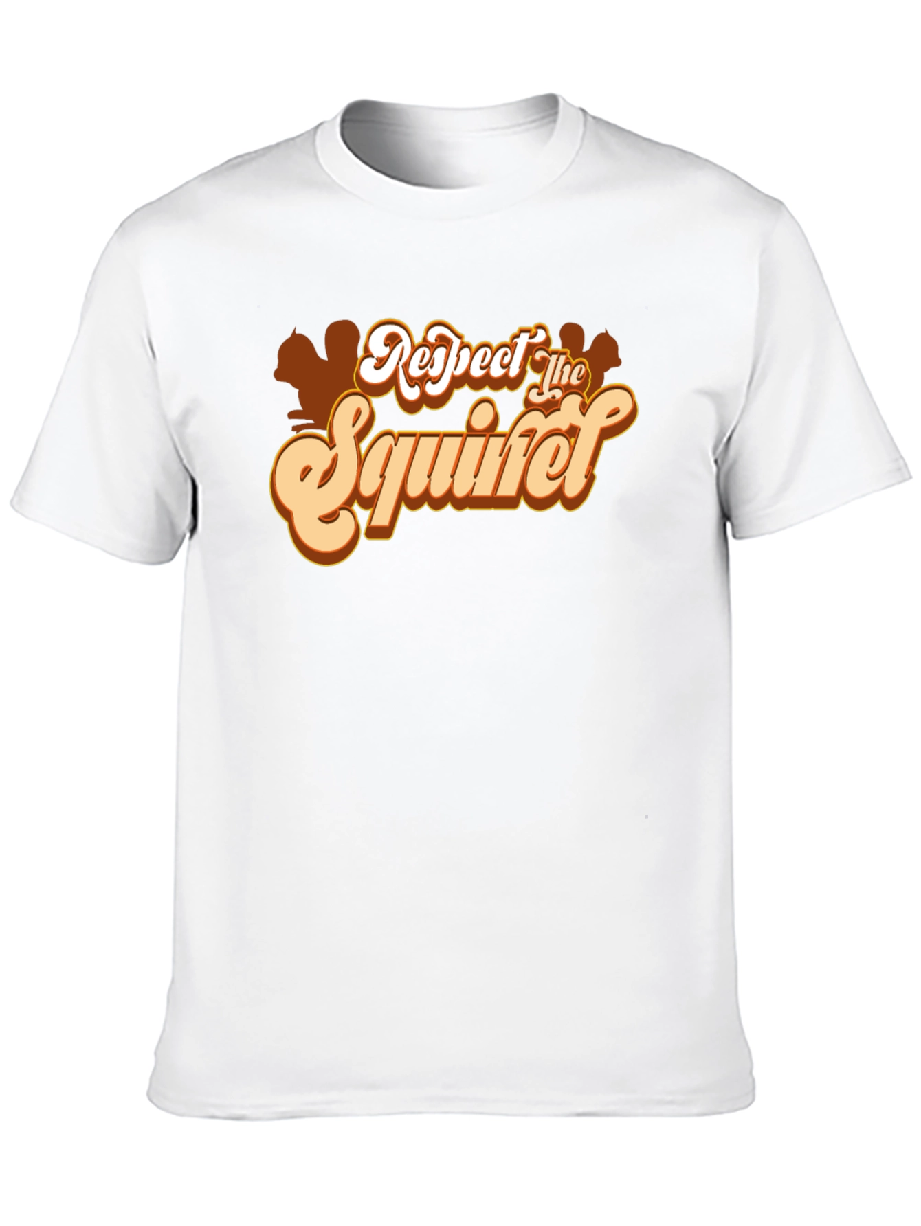 Black Respect The Squirrel T-Shirt - Funny Animal Tee view 10